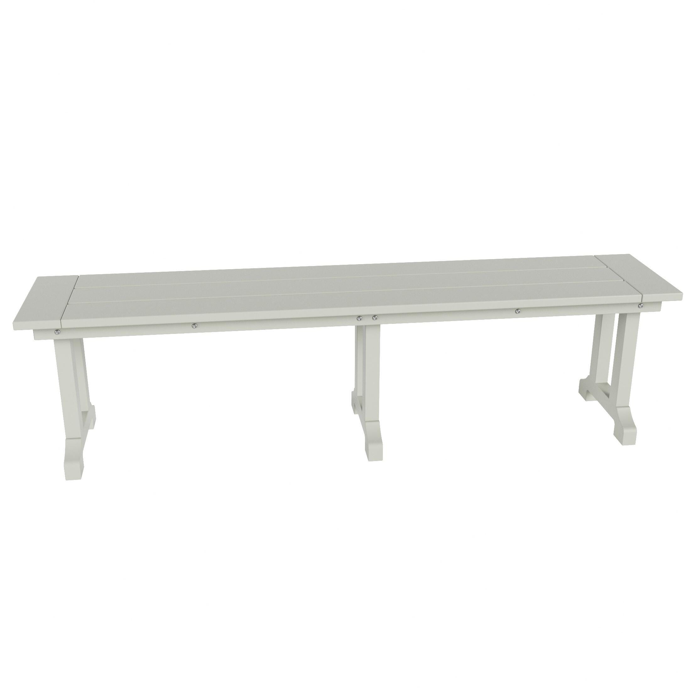 Altura Adirondack Outdoor Rectangle Table and 4 Chairs and Bench, Sand, large