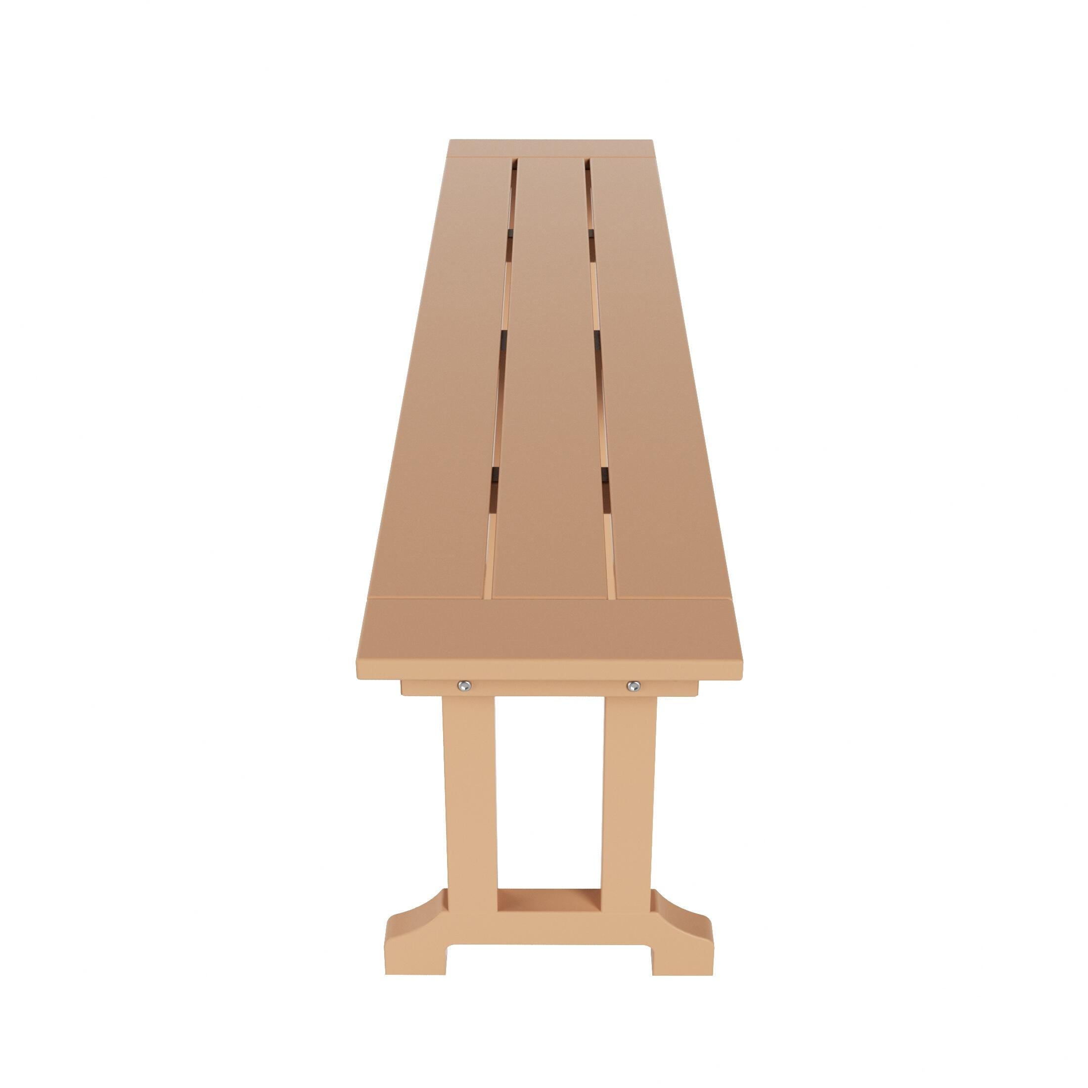 Laguna Outdoor Square Table and 4 Armchairs and Bench, Teak, large
