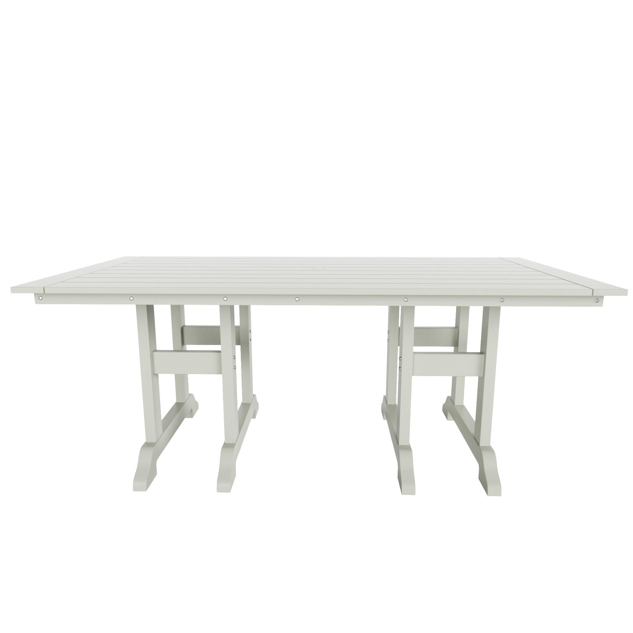 Laguna Outdoor Adirondack Dining Table and 6 Chairs, Sand, large