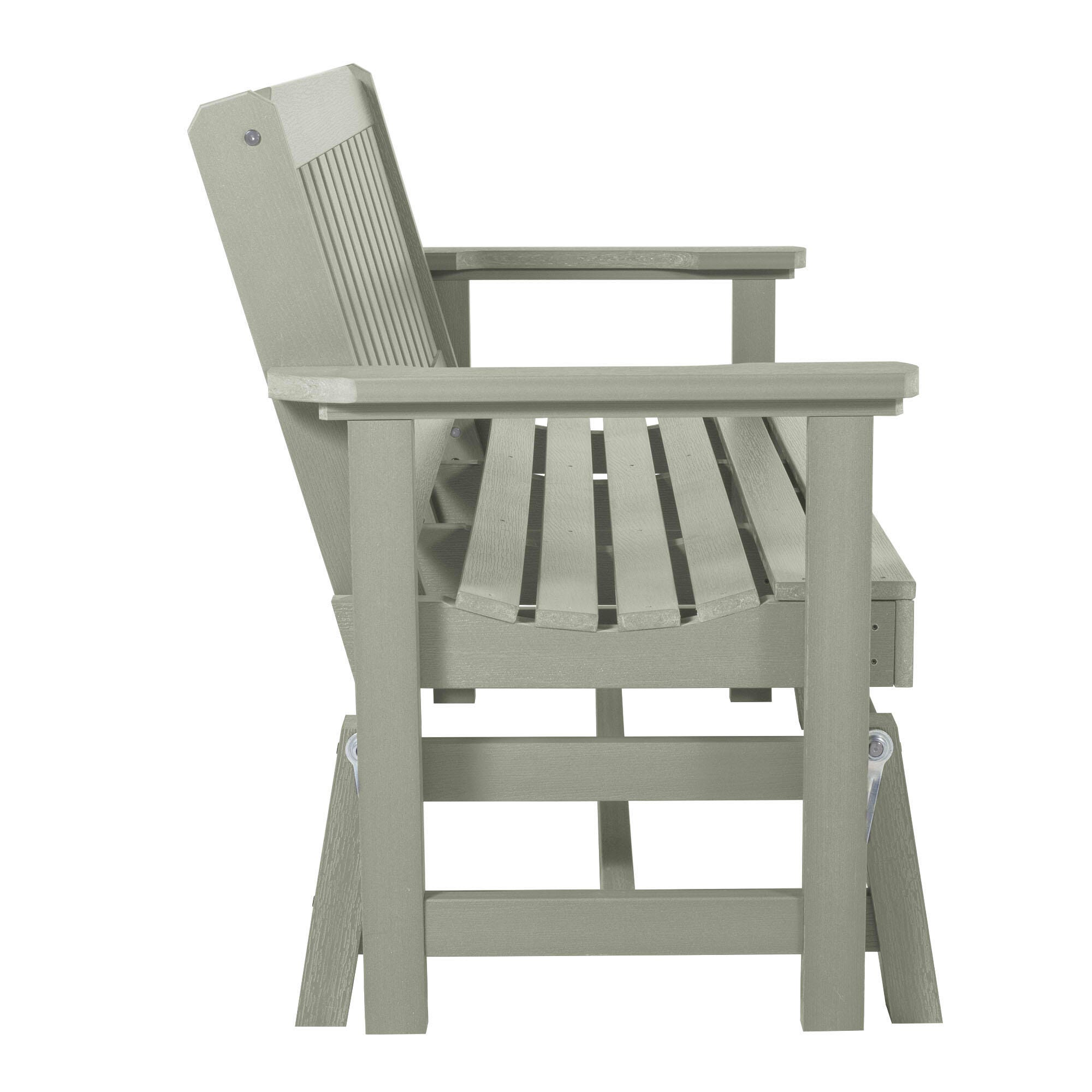Highwood Lehigh Outdoor Gliding Bench, Eucalyptus, large