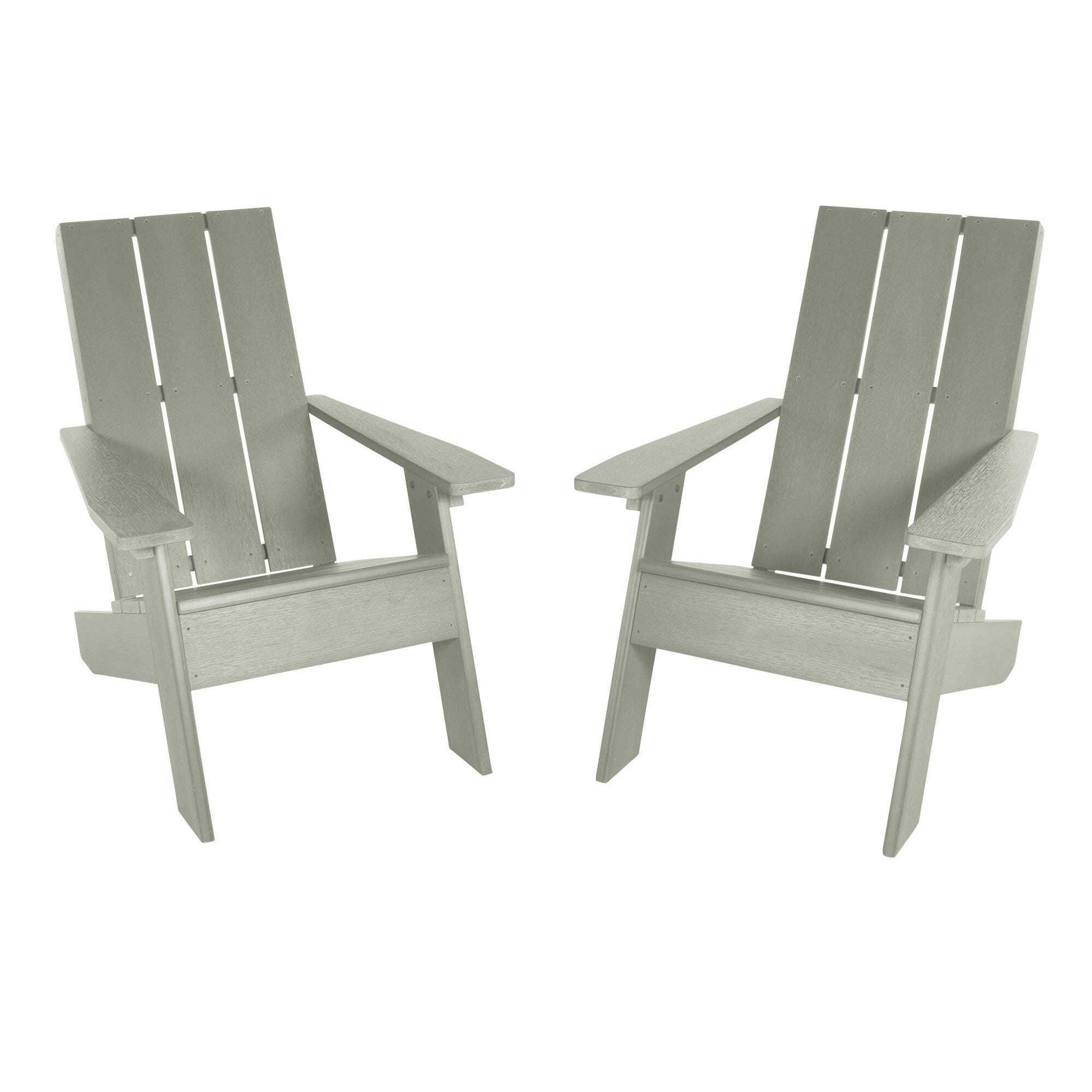 Highwood Italica Outdoor Adirondack Chair (Set of 2), Eucalyptus, large