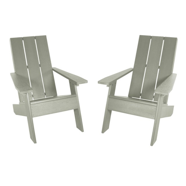 Highwood Italica Outdoor Adirondack Chair (Set of 2), Eucalyptus