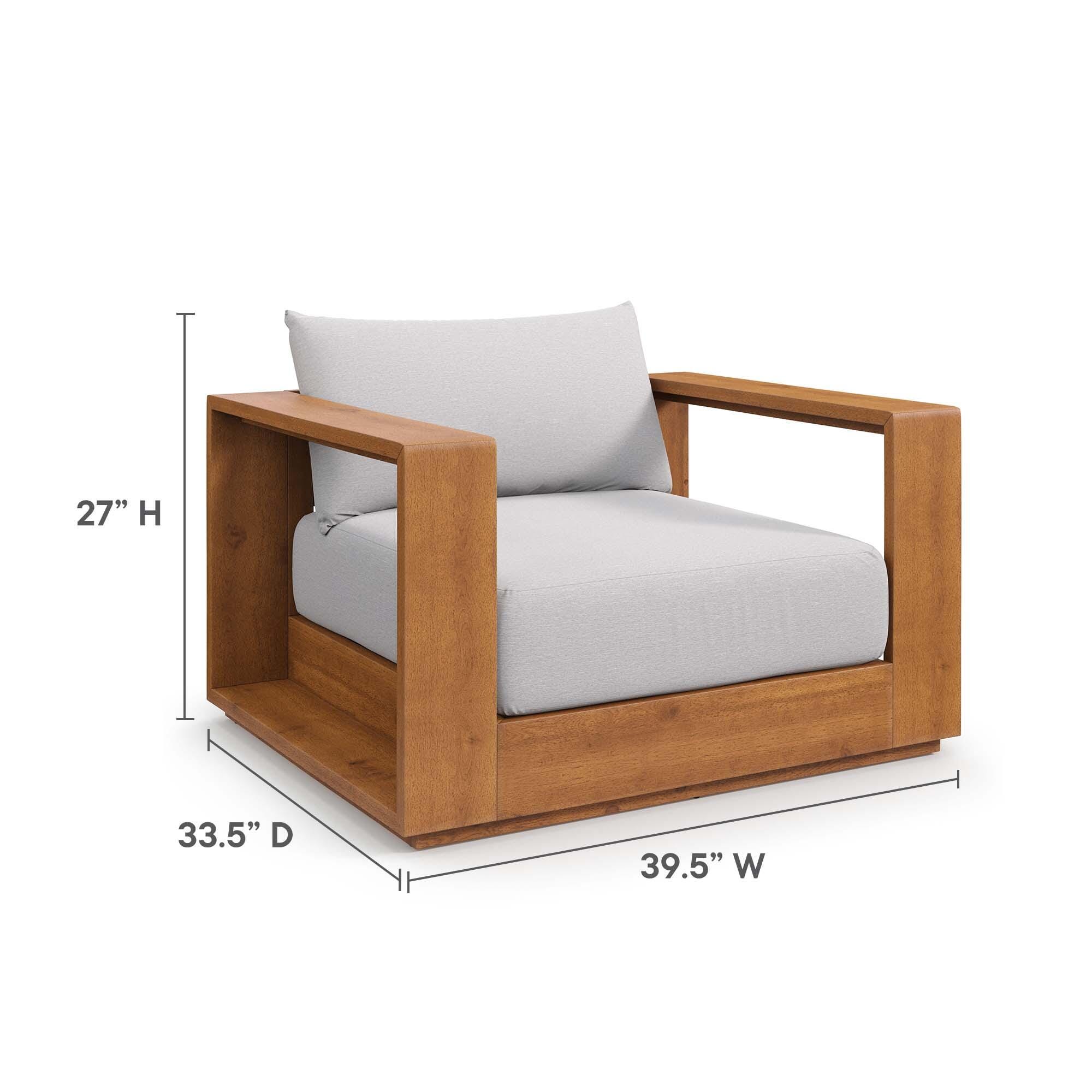 Modway Tahoe Outdoor Armchair and Ottoman Set, , large