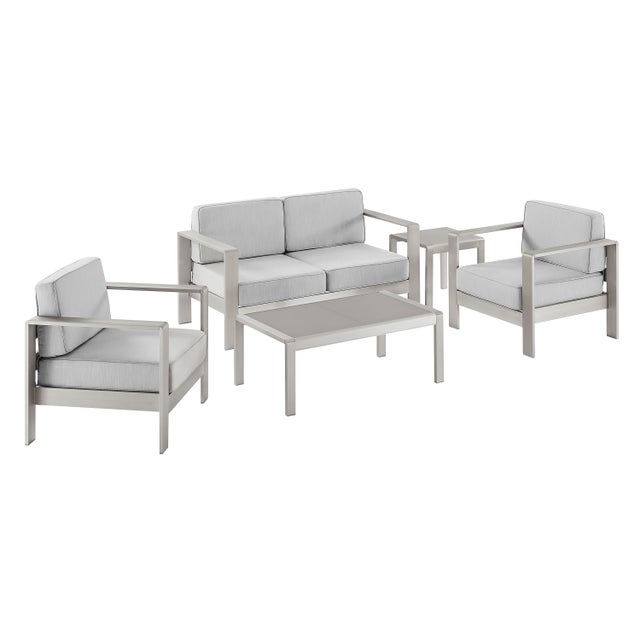 Linon Rosemary Outdoor Loveseat Conversation Set