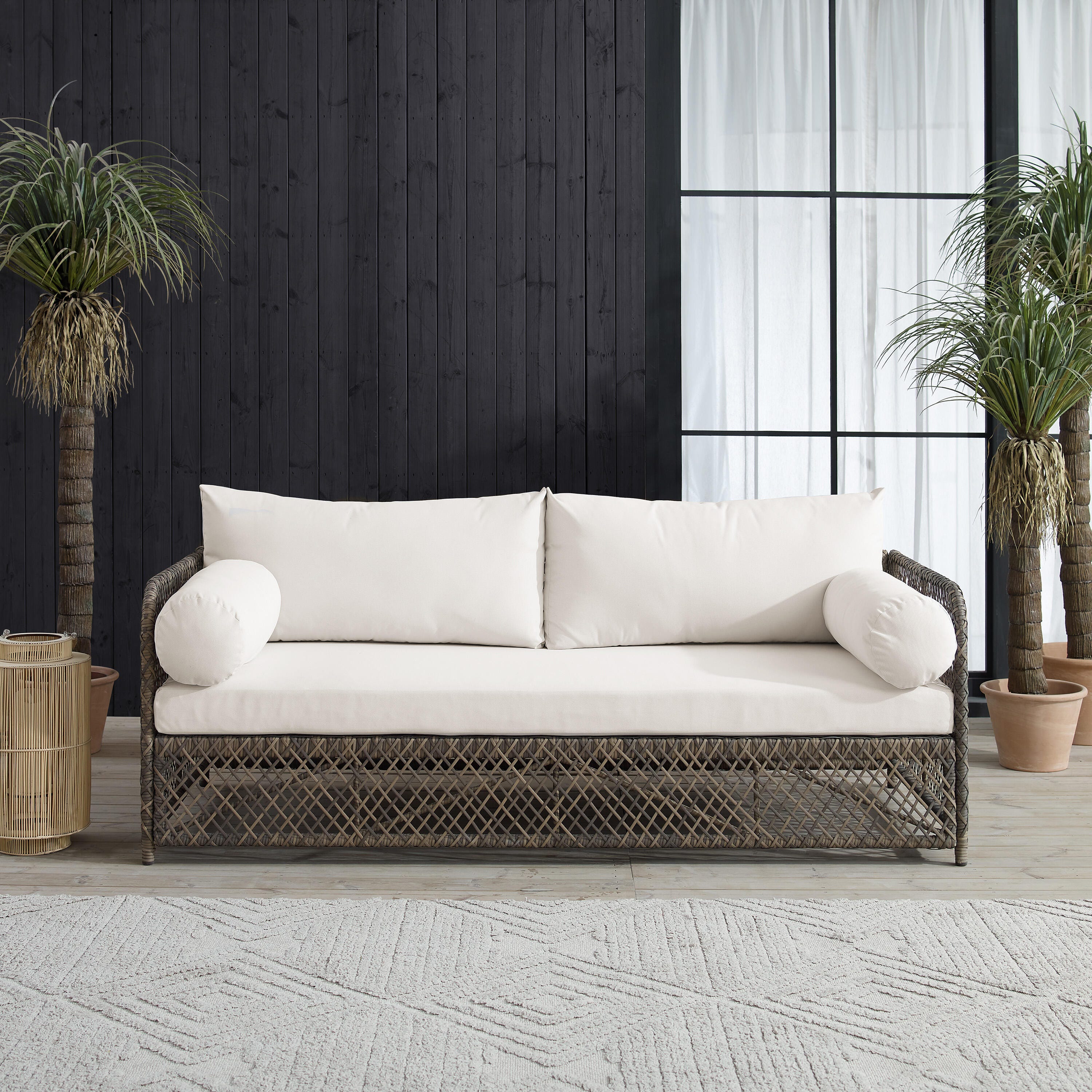 Crosley Furniture Granite Bay Outdoor Sofa, , large