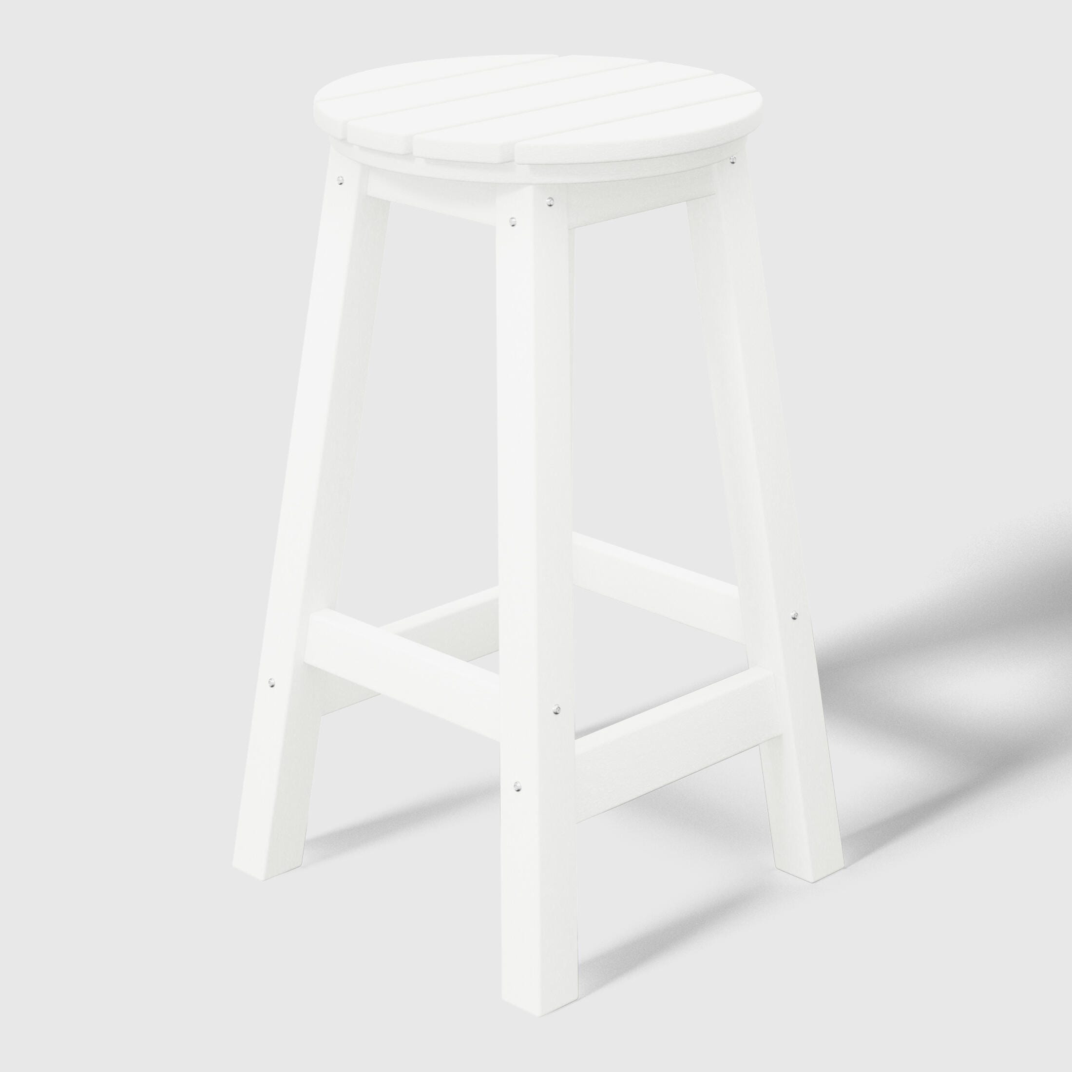 Westin Furniture Otto Outdoor Round Counter Stool (Set of 2), White, large