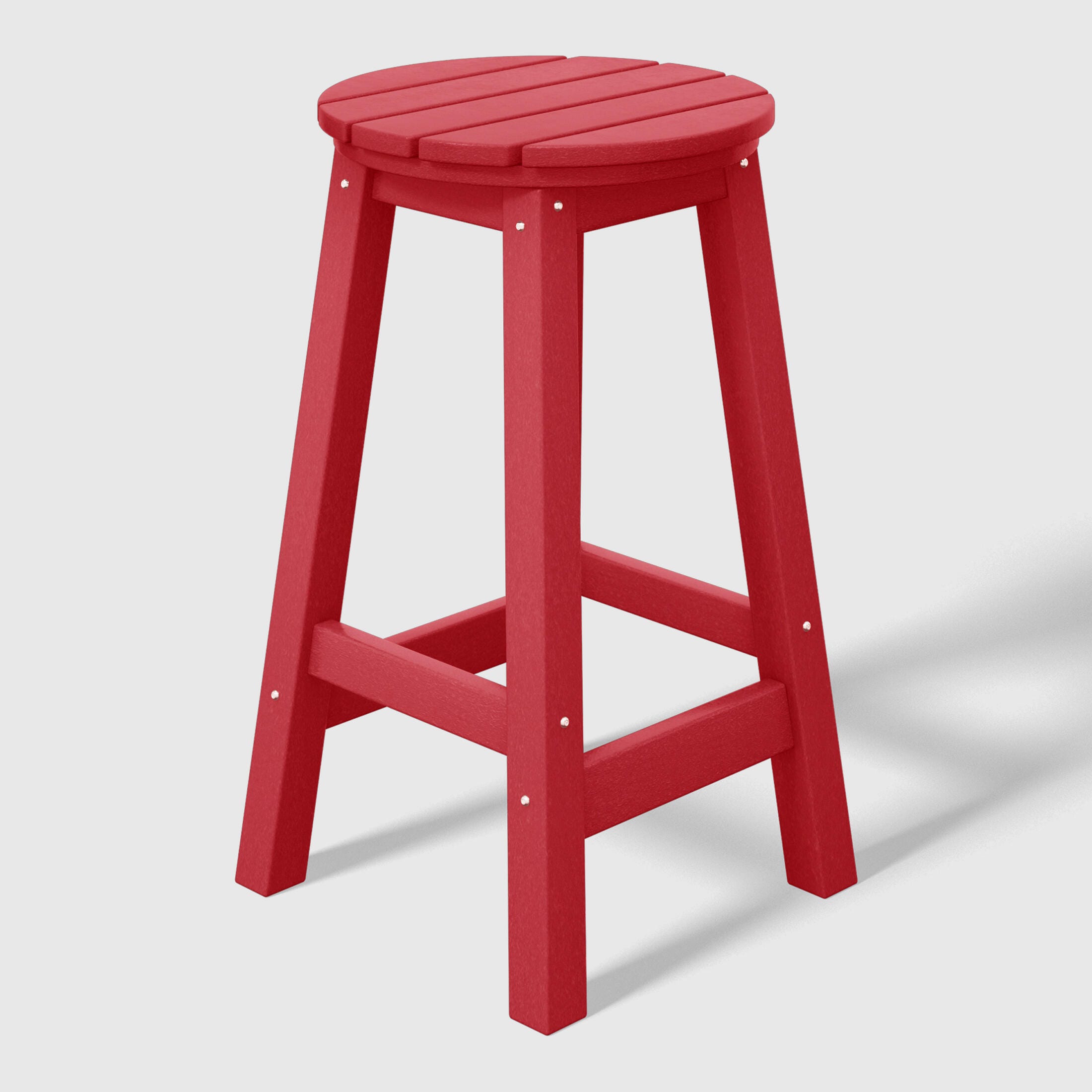 Westin Furniture Otto Outdoor Round Counter Stool (Set of 2), Red, large