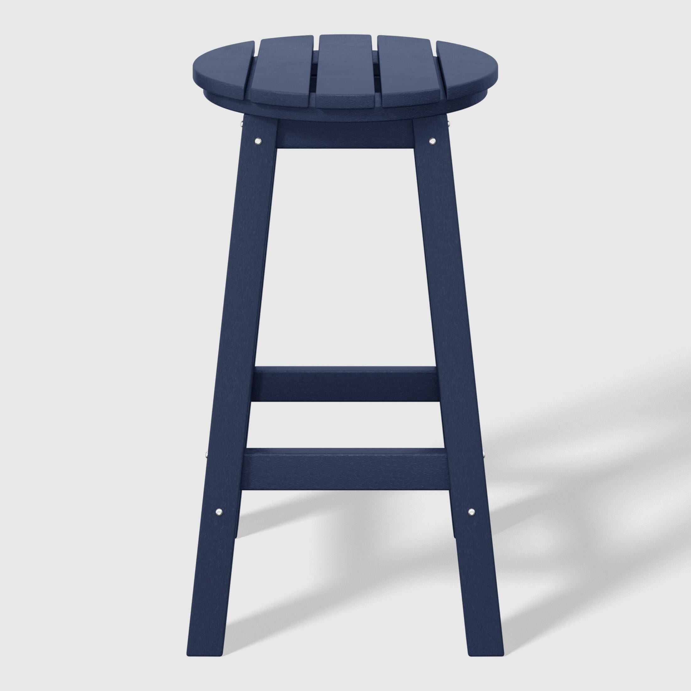 Westin Furniture Otto Outdoor Round Counter Stool (Set of 2), Navy Blue, large