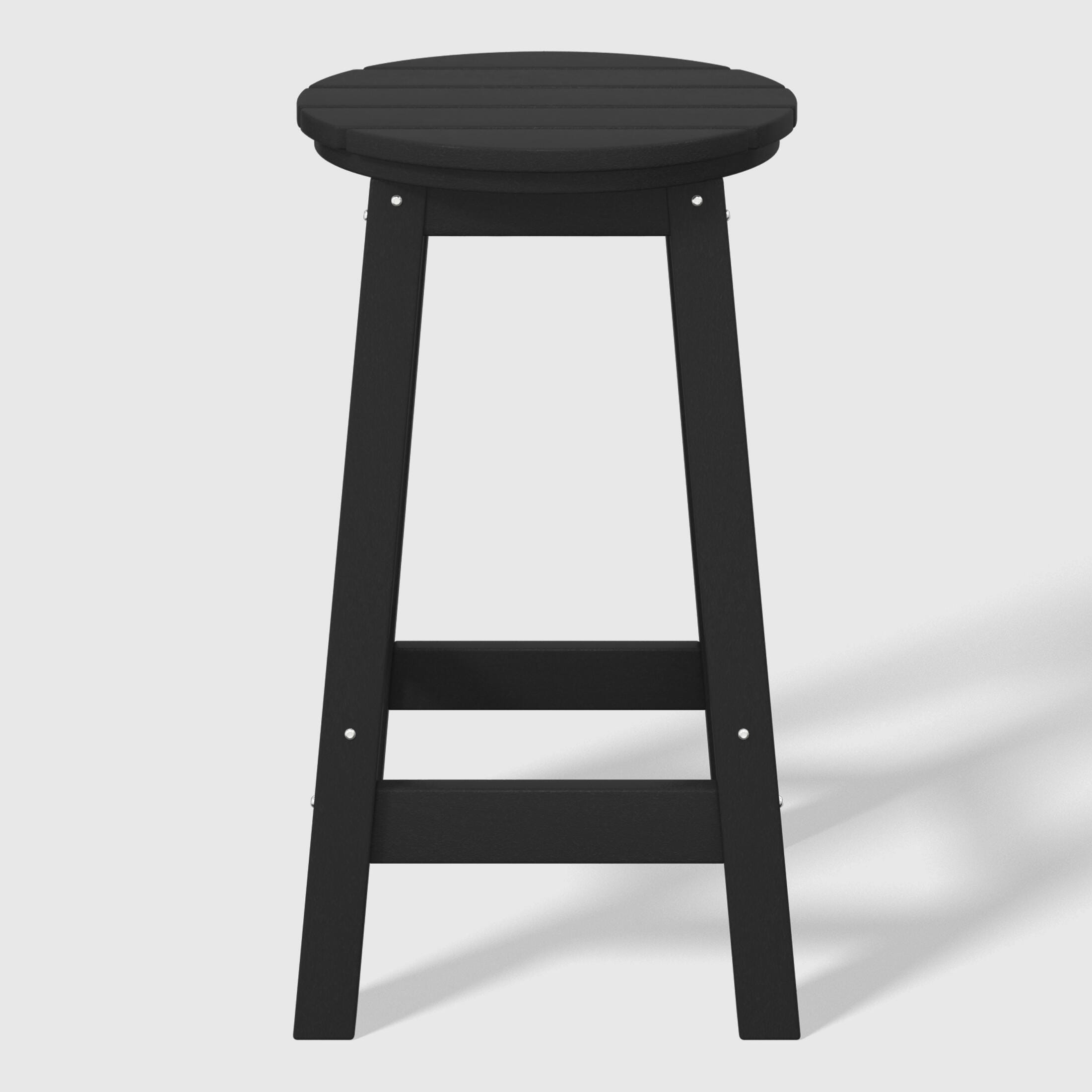 Westin Furniture Otto Outdoor Round Counter Stool (Set of 2), Black, large