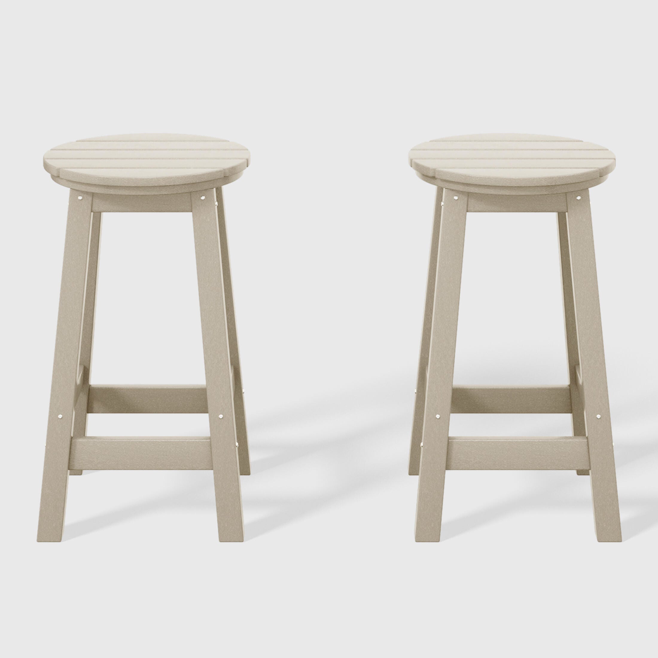 Westin Furniture Otto Outdoor Round Counter Stool (Set of 2), Sand, large