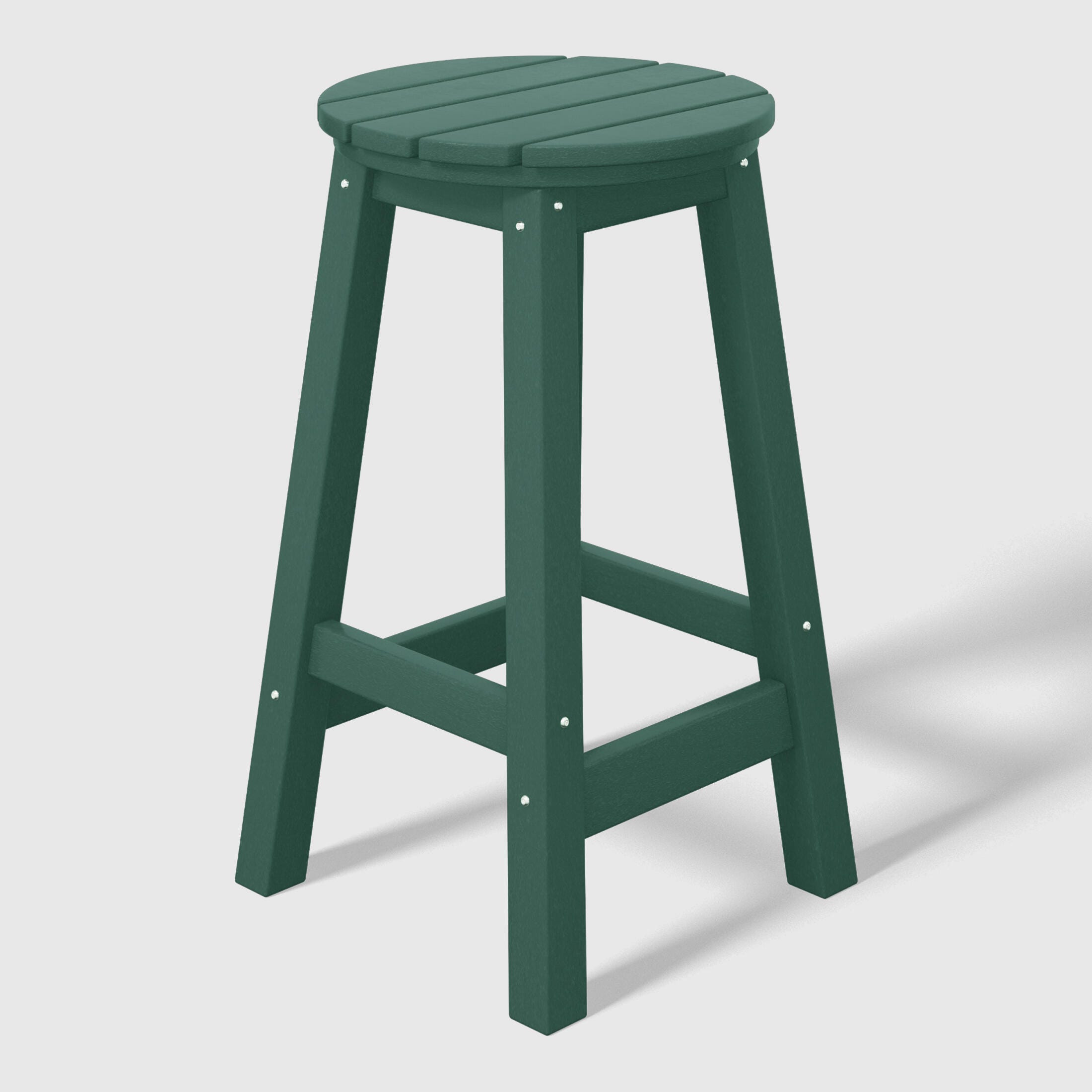 Westin Furniture Otto Outdoor Round Counter Stool (Set of 2), Dark Green, large