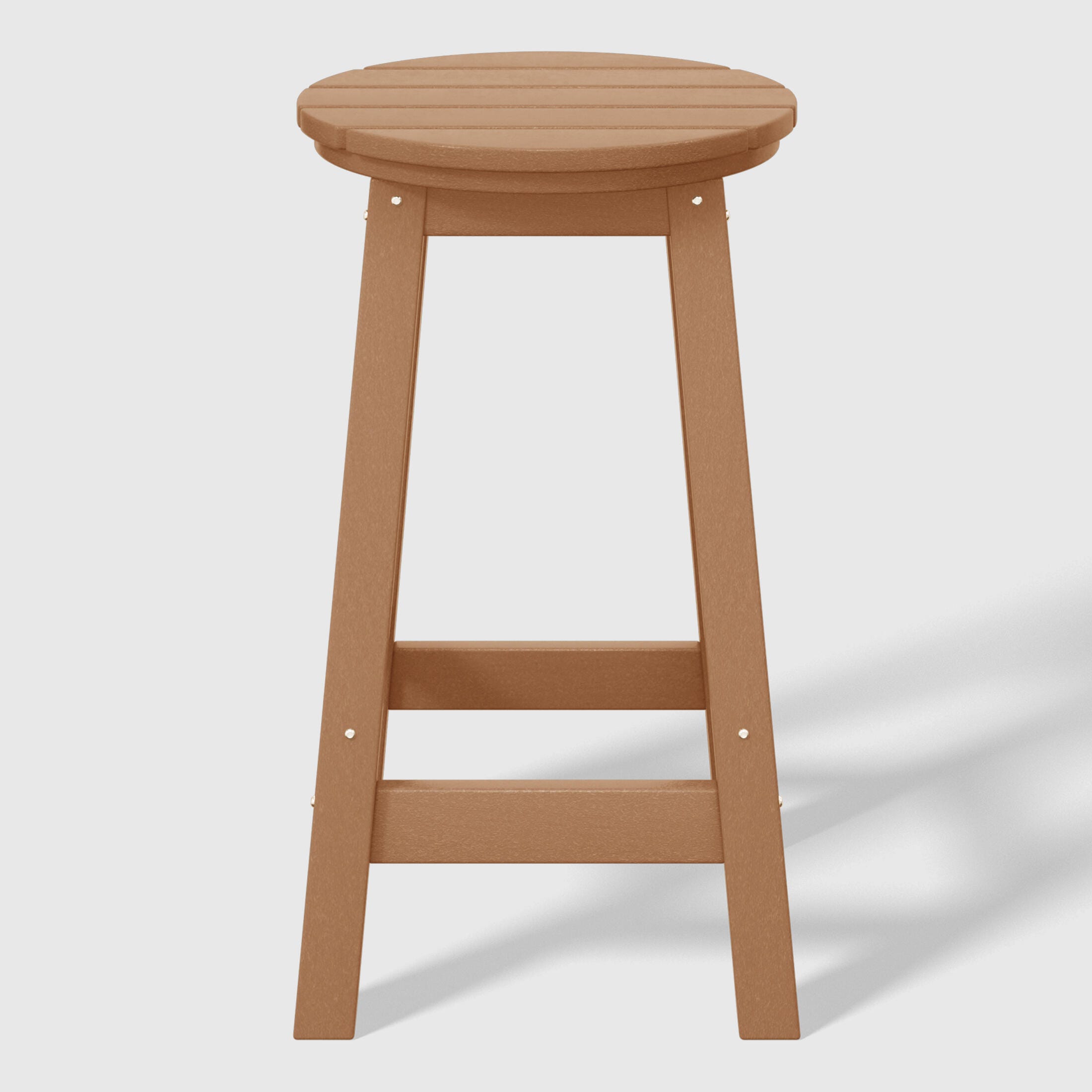 Westin Furniture Otto Outdoor Round Counter Stool (Set of 2), Teak, large