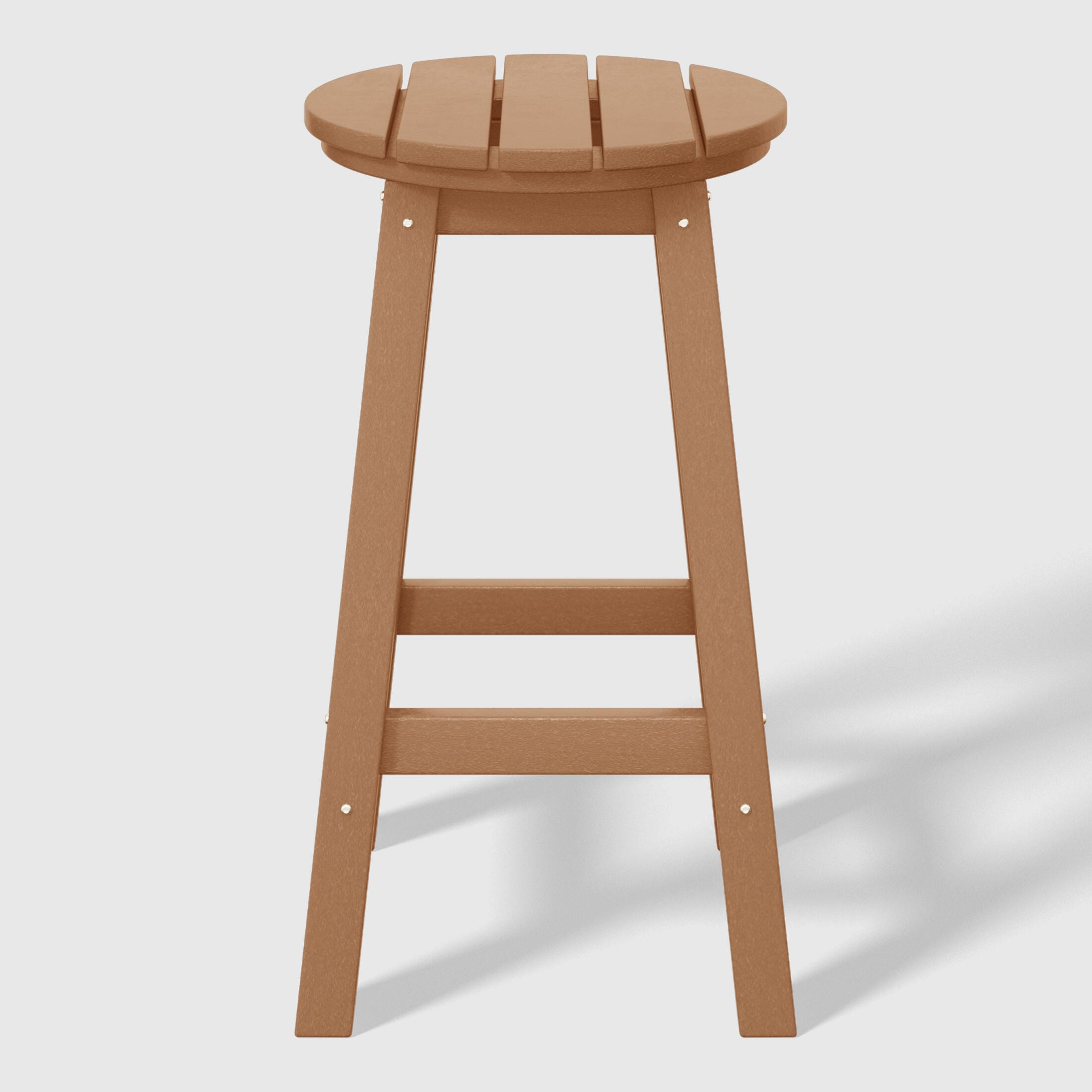 Westin Furniture Otto Outdoor Round Counter Stool (Set of 2), Teak, large