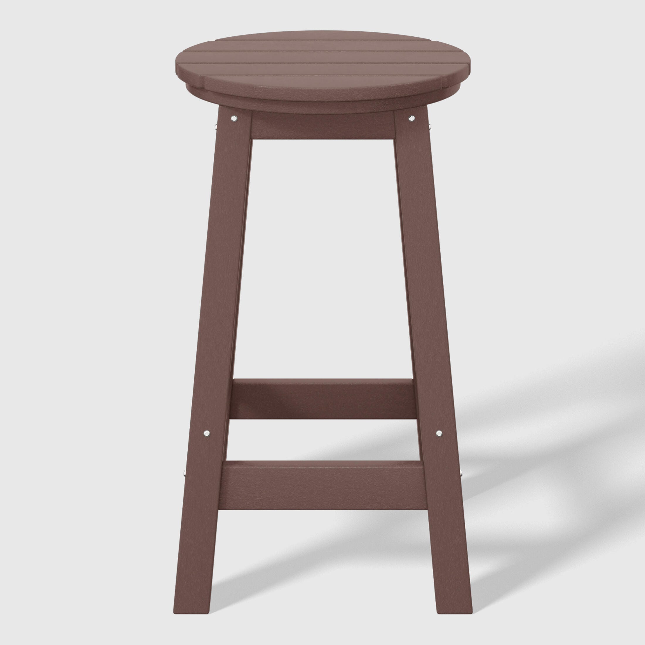Westin Furniture Otto Outdoor Round Counter Stool (Set of 2), Dark Brown, large