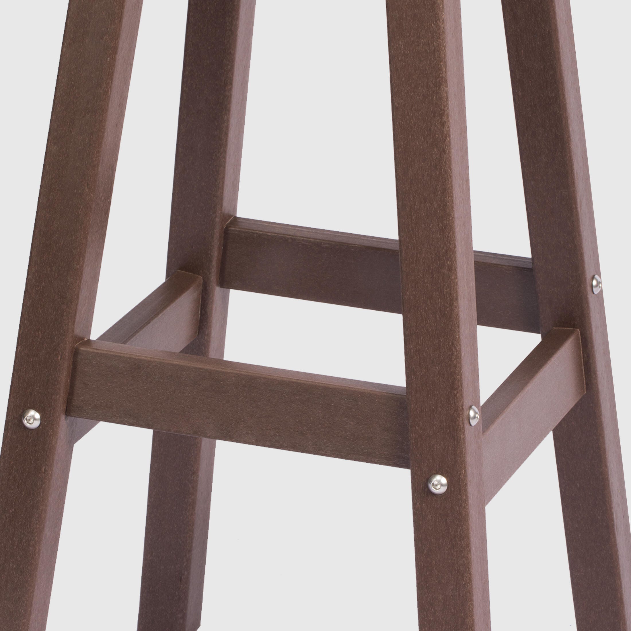 Westin Furniture Otto Outdoor Round Counter Stool (Set of 2), Dark Brown, large