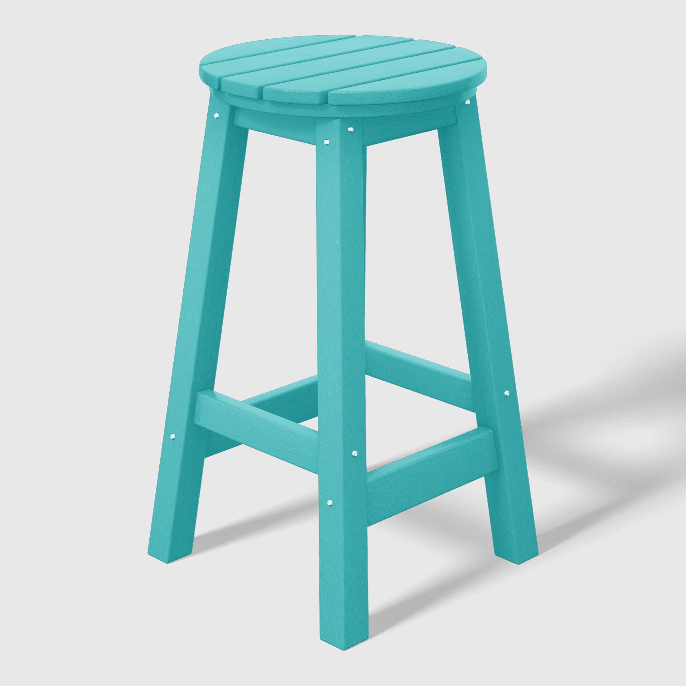 Westin Furniture Otto Outdoor Round Counter Stool (Set of 2), Turquoise, large