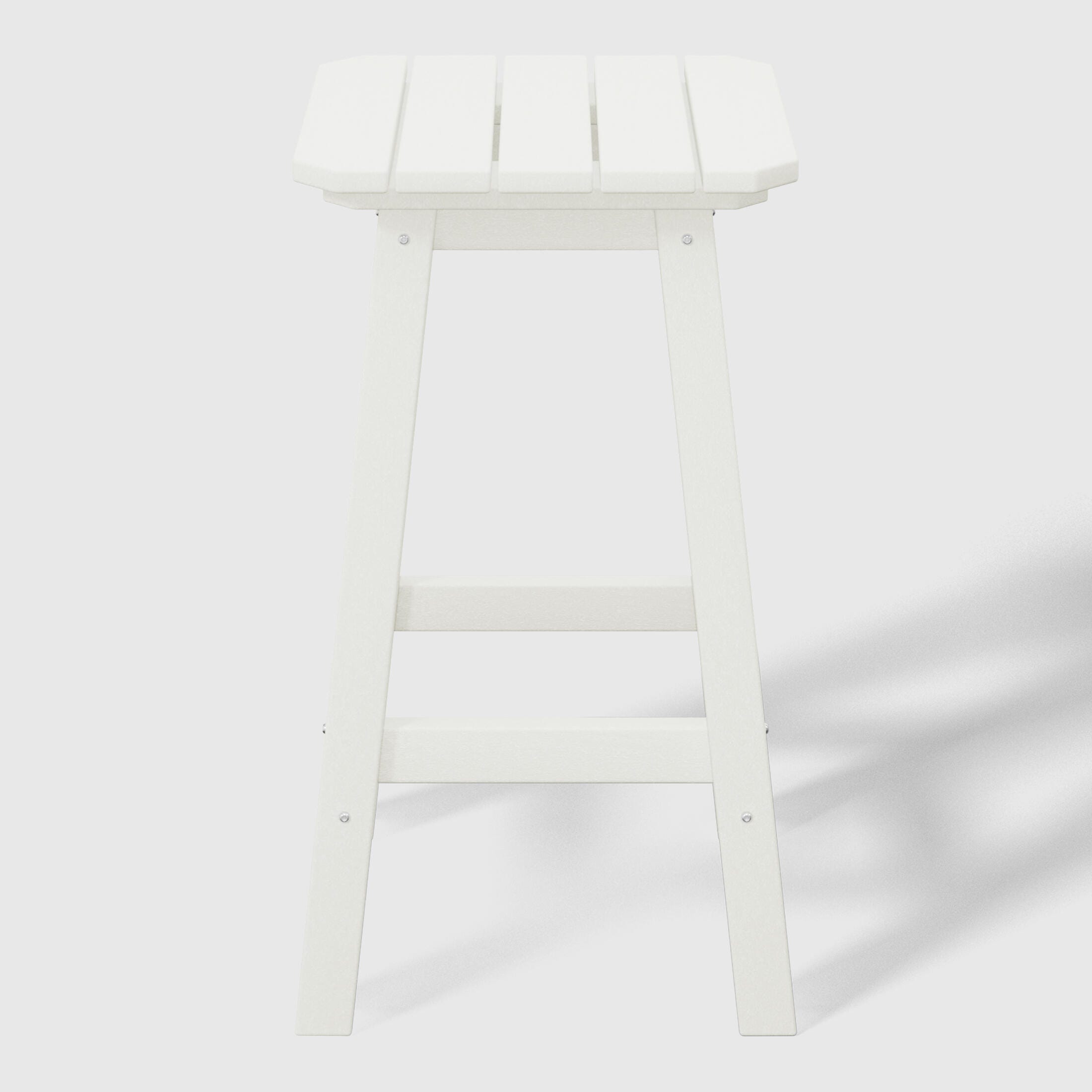 Westin Furniture Otto Outdoor Square Counter Stool (Set of 2), White, large