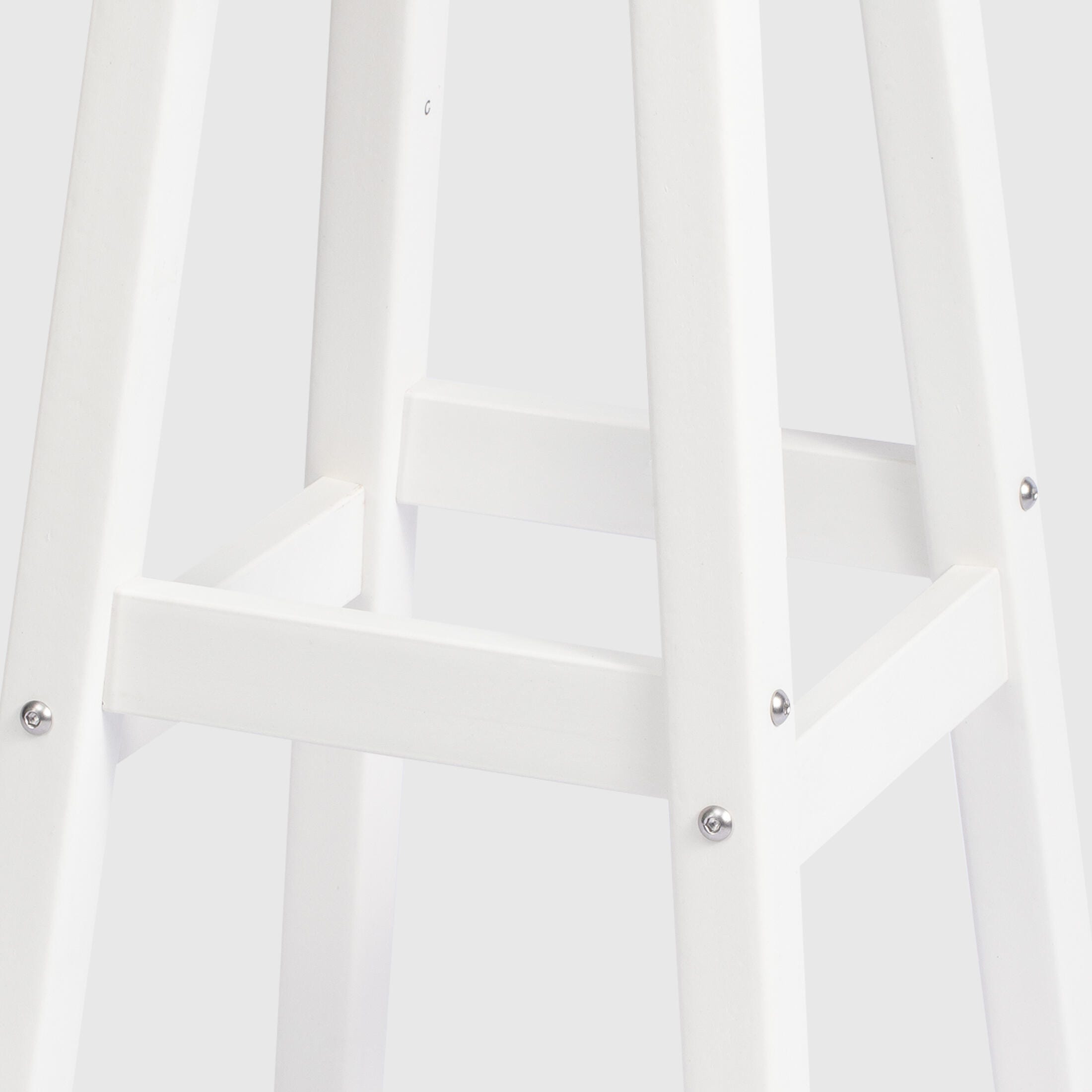 Westin Furniture Otto Outdoor Square Counter Stool (Set of 2), White, large