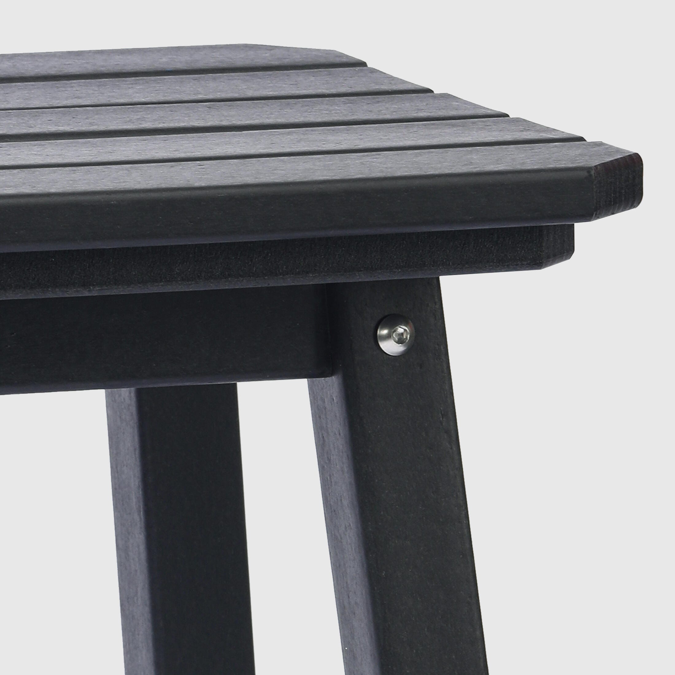 Westin Furniture Otto Outdoor Square Counter Stool (Set of 2), Black, large