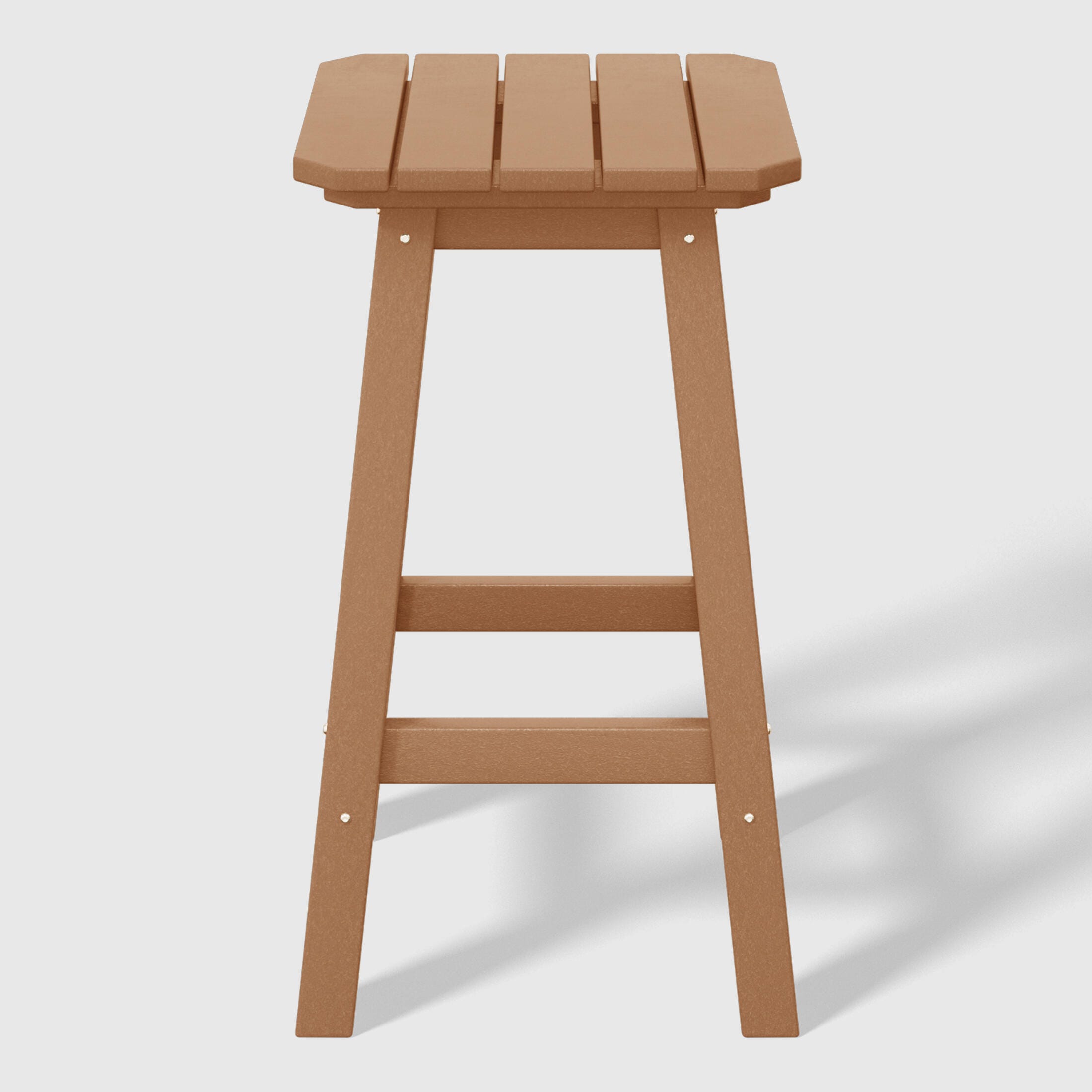 Westin Furniture Otto Outdoor Square Counter Stool (Set of 2), Teak, large