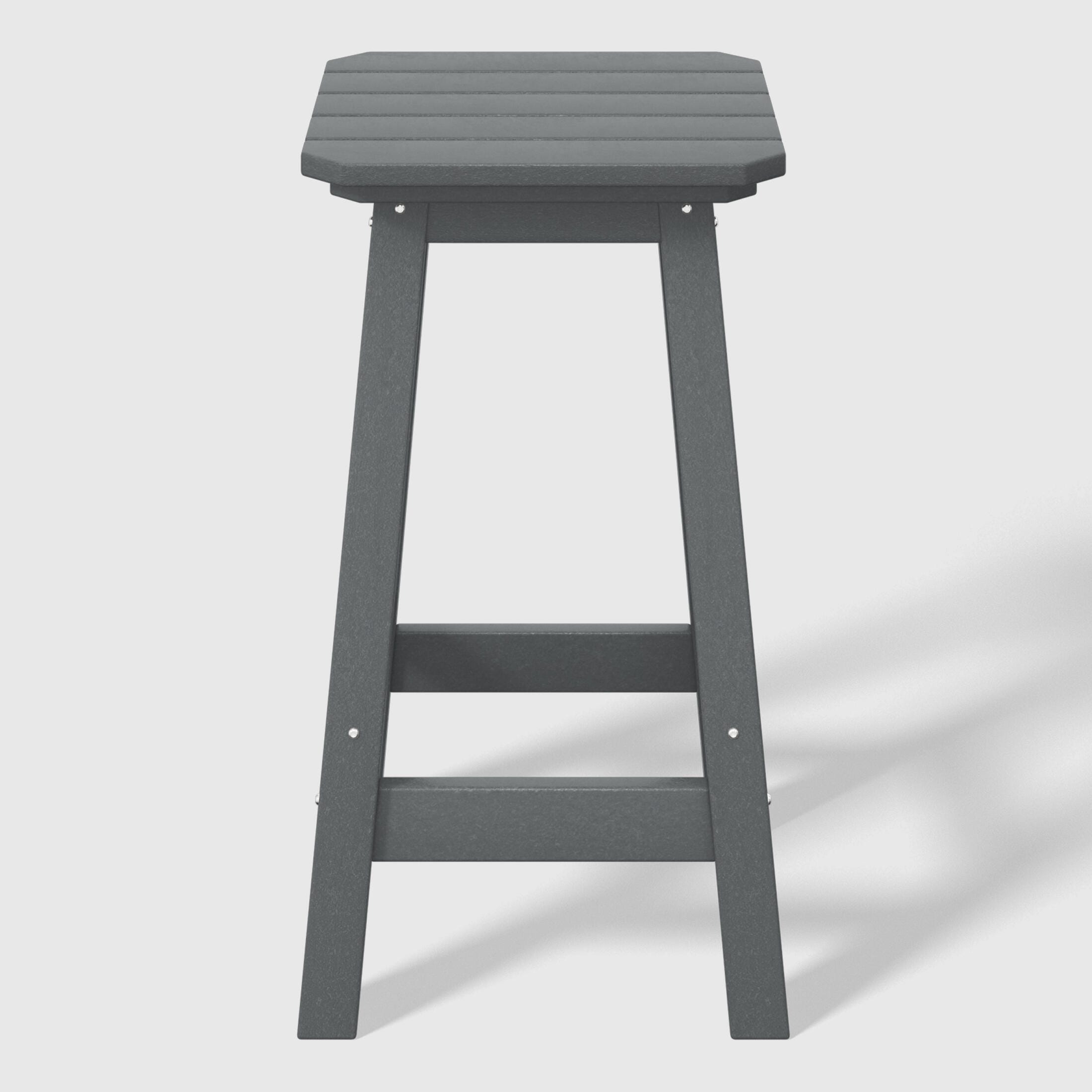 Westin Furniture Otto Outdoor Square Counter Stool (Set of 2), Gray, large