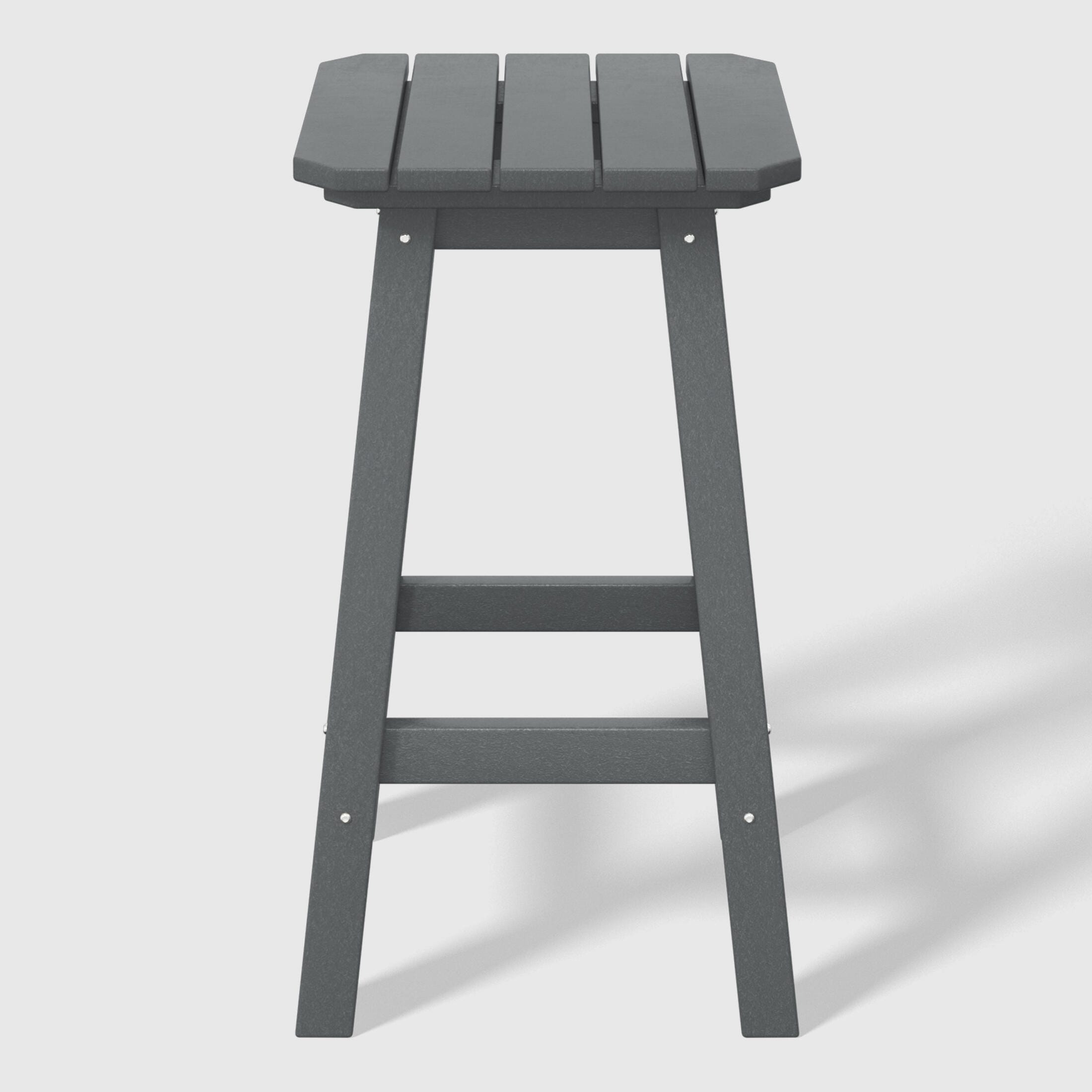 Westin Furniture Otto Outdoor Square Counter Stool (Set of 2), Gray, large