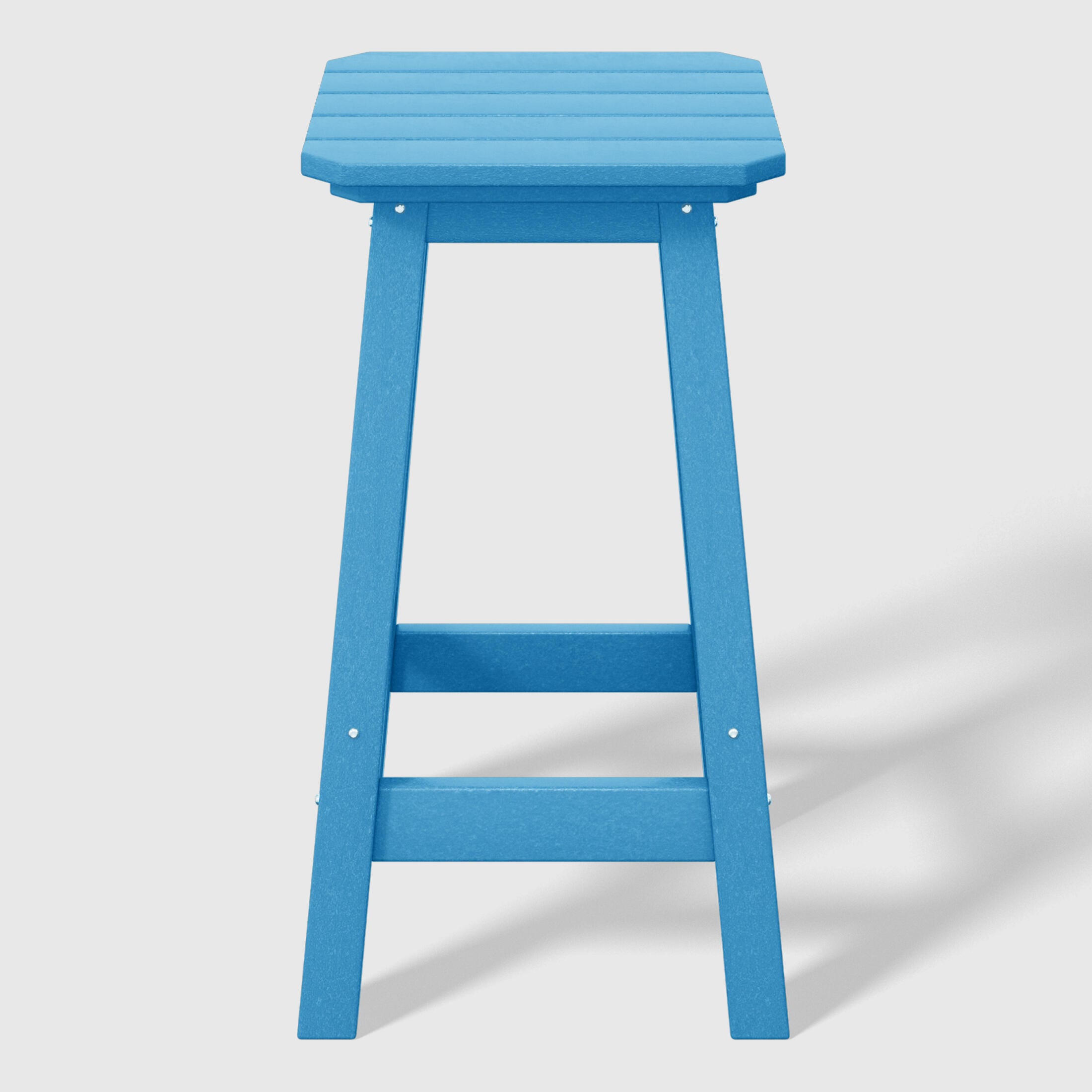 Westin Furniture Otto Outdoor Square Counter Stool (Set of 2), Pacific Blue, large