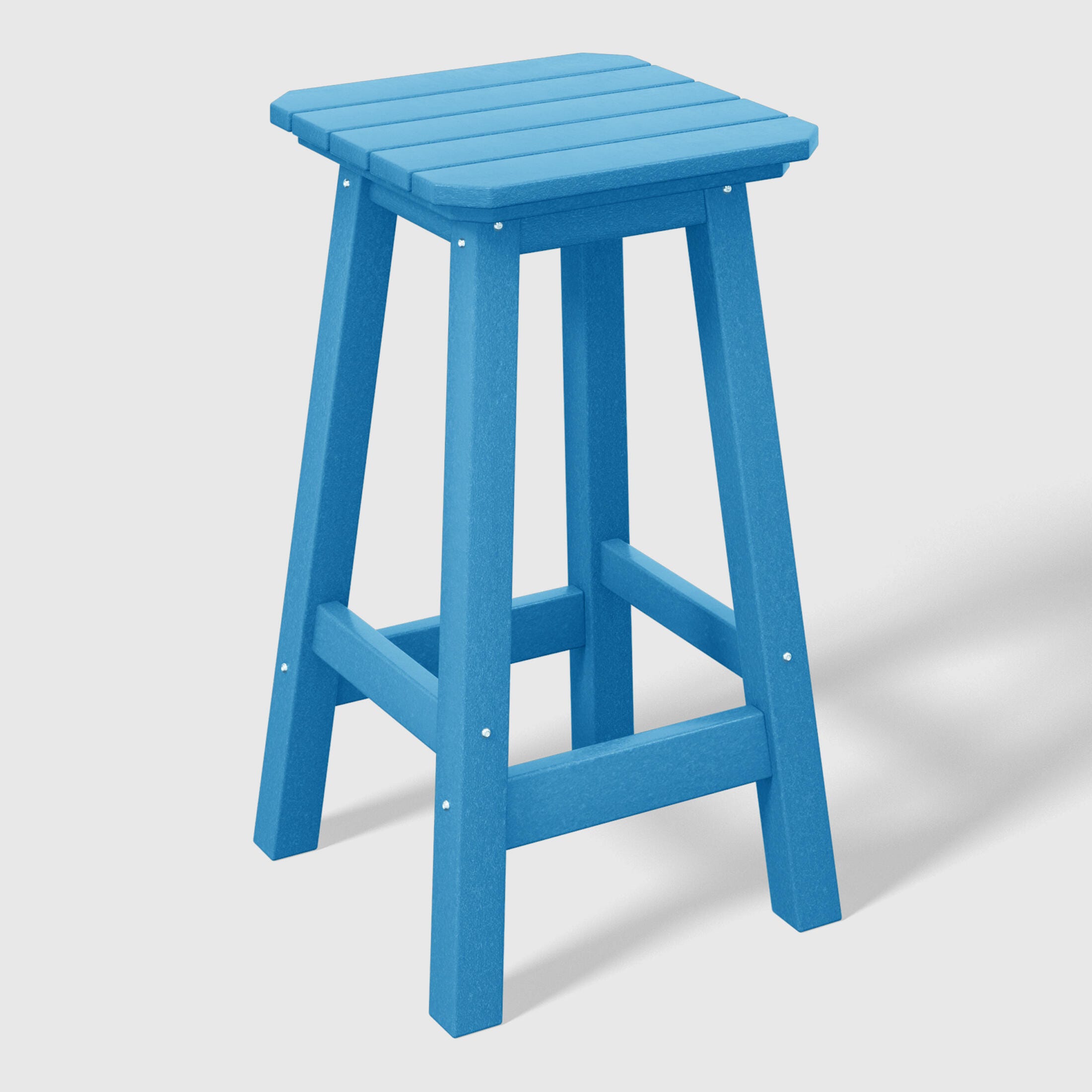 Westin Furniture Otto Outdoor Square Counter Stool (Set of 2), Pacific Blue, large