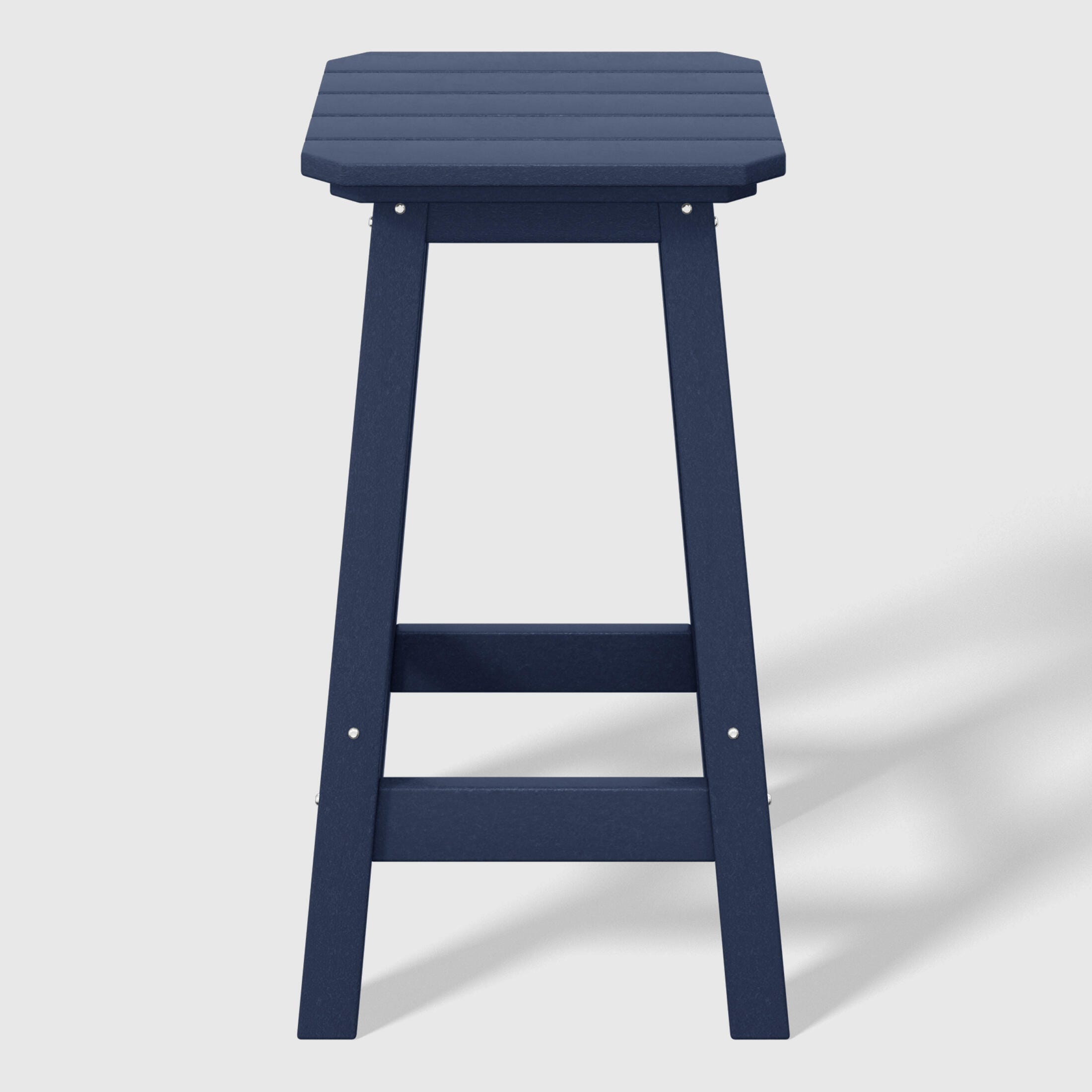 Westin Furniture Otto Outdoor Square Counter Stool (Set of 2), Navy Blue, large