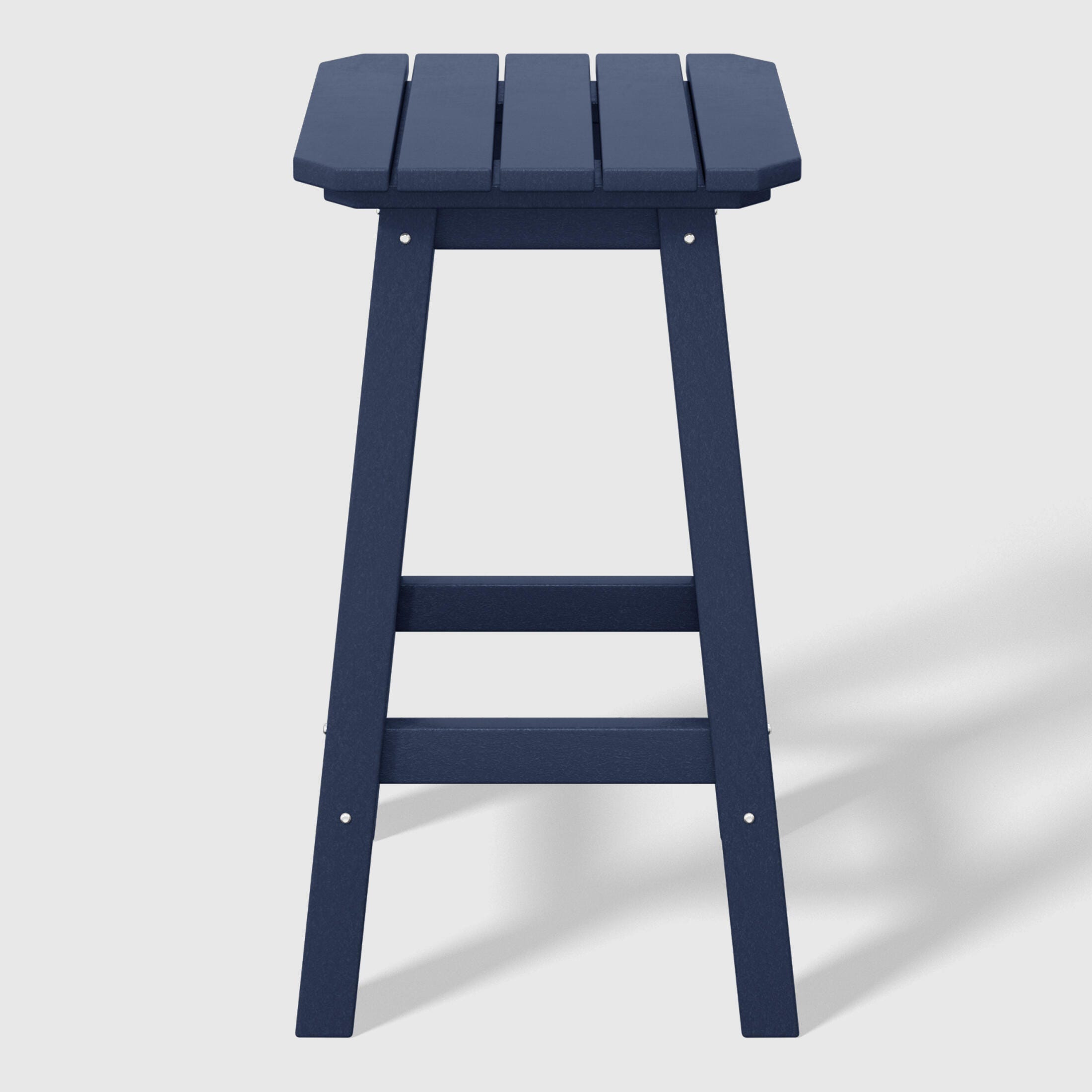 Westin Furniture Otto Outdoor Square Counter Stool (Set of 2), Navy Blue, large