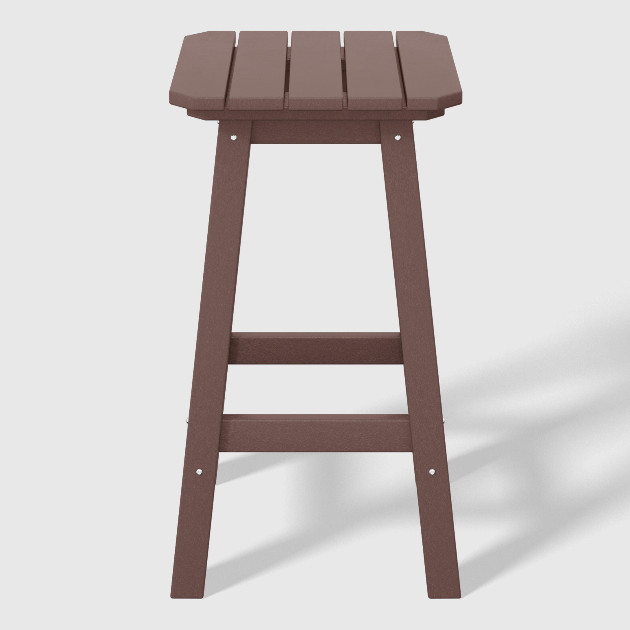 Westin Furniture Otto Outdoor Square Counter Stool (Set of 2), Dark Brown, large
