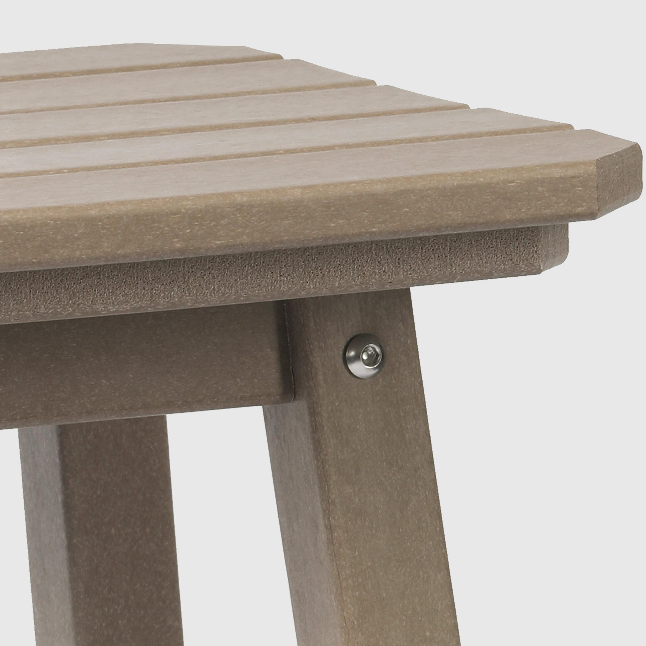 Westin Furniture Otto Outdoor Square Counter Stool (Set of 2), Weathered Wood, large