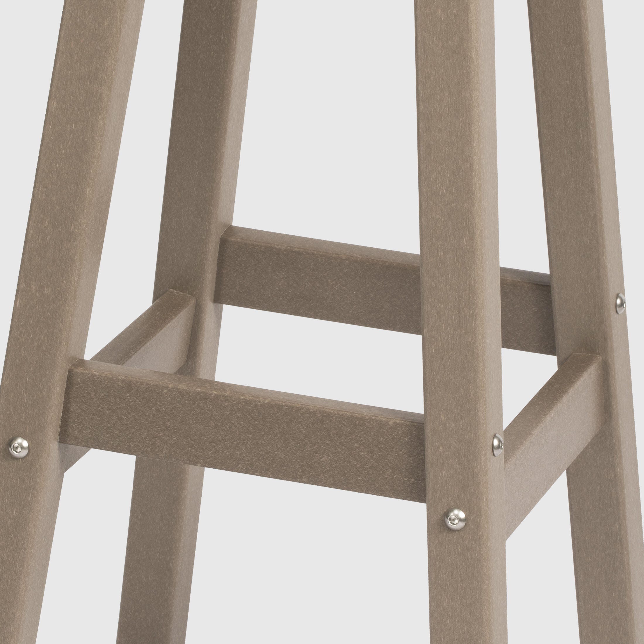 Westin Furniture Otto Outdoor Square Counter Stool (Set of 2), Weathered Wood, large