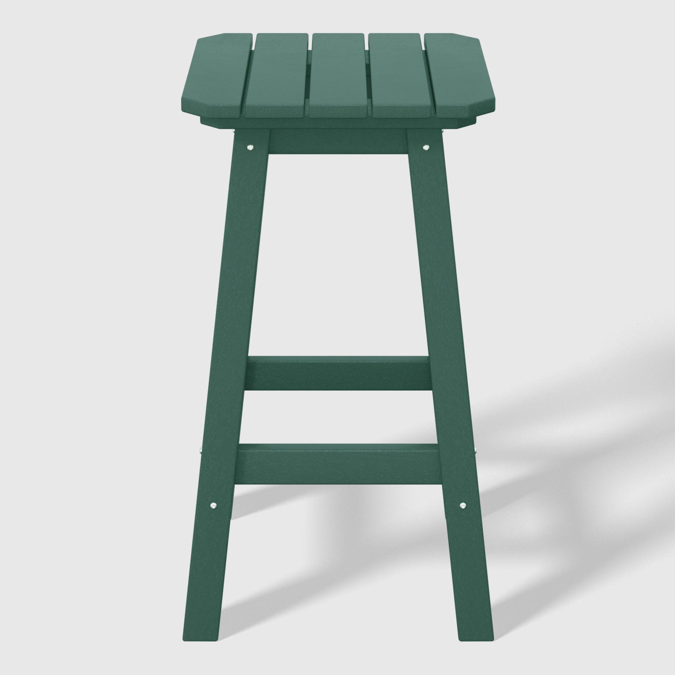 Westin Furniture Otto Outdoor Square Counter Stool (Set of 2), Dark Green, large