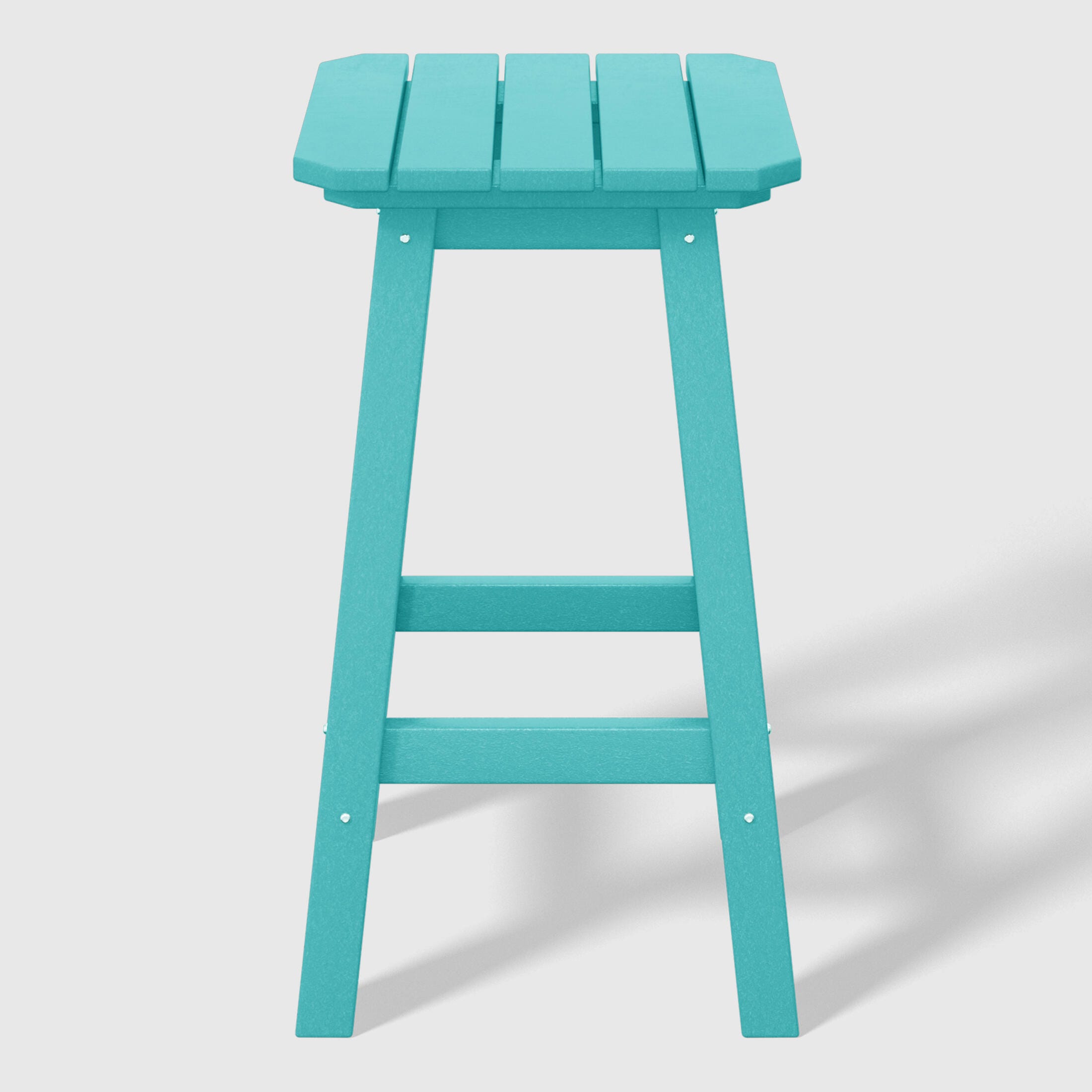 Westin Furniture Otto Outdoor Square Counter Stool (Set of 2), Turquoise, large