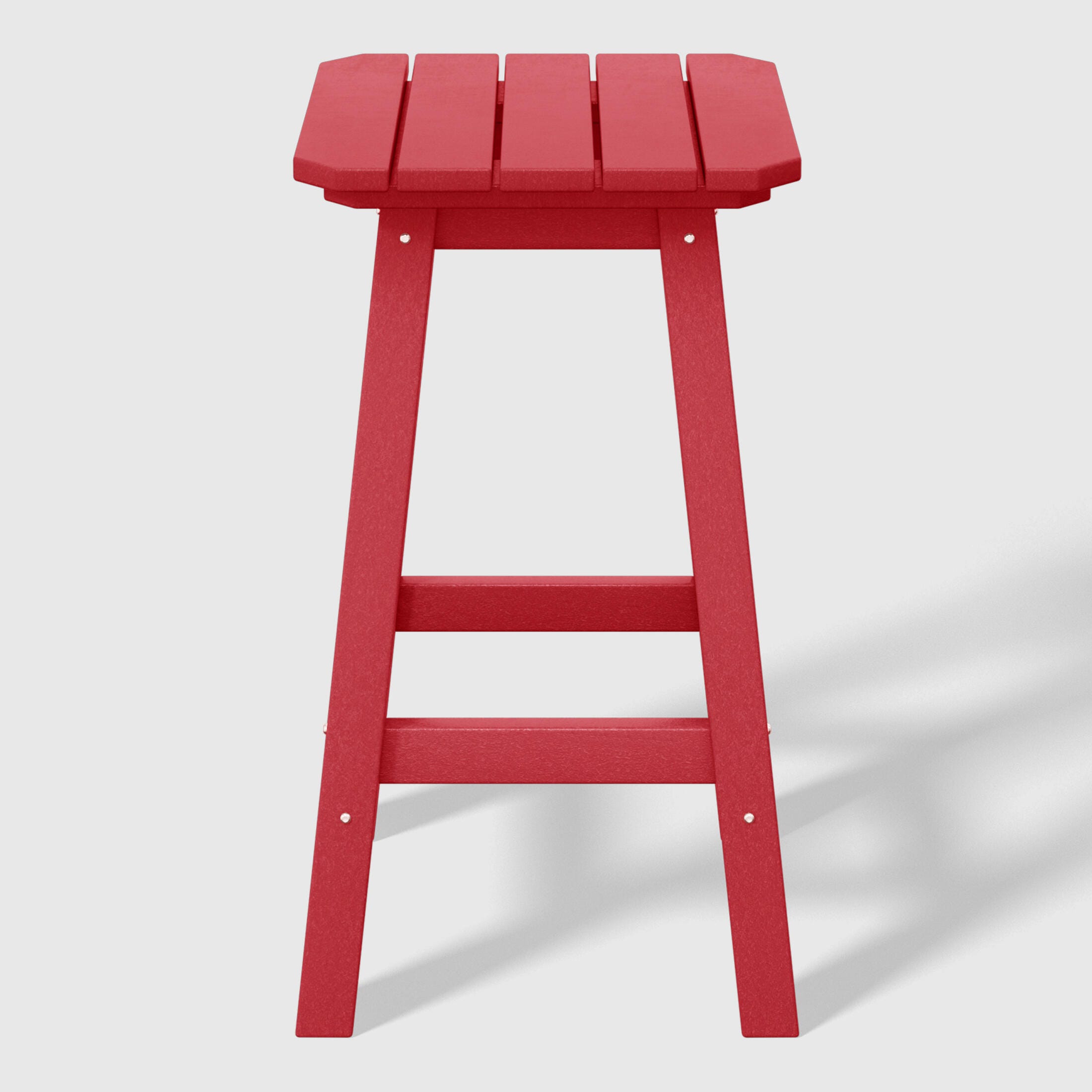 Westin Furniture Otto Outdoor Square Counter Stool (Set of 2), Red, large