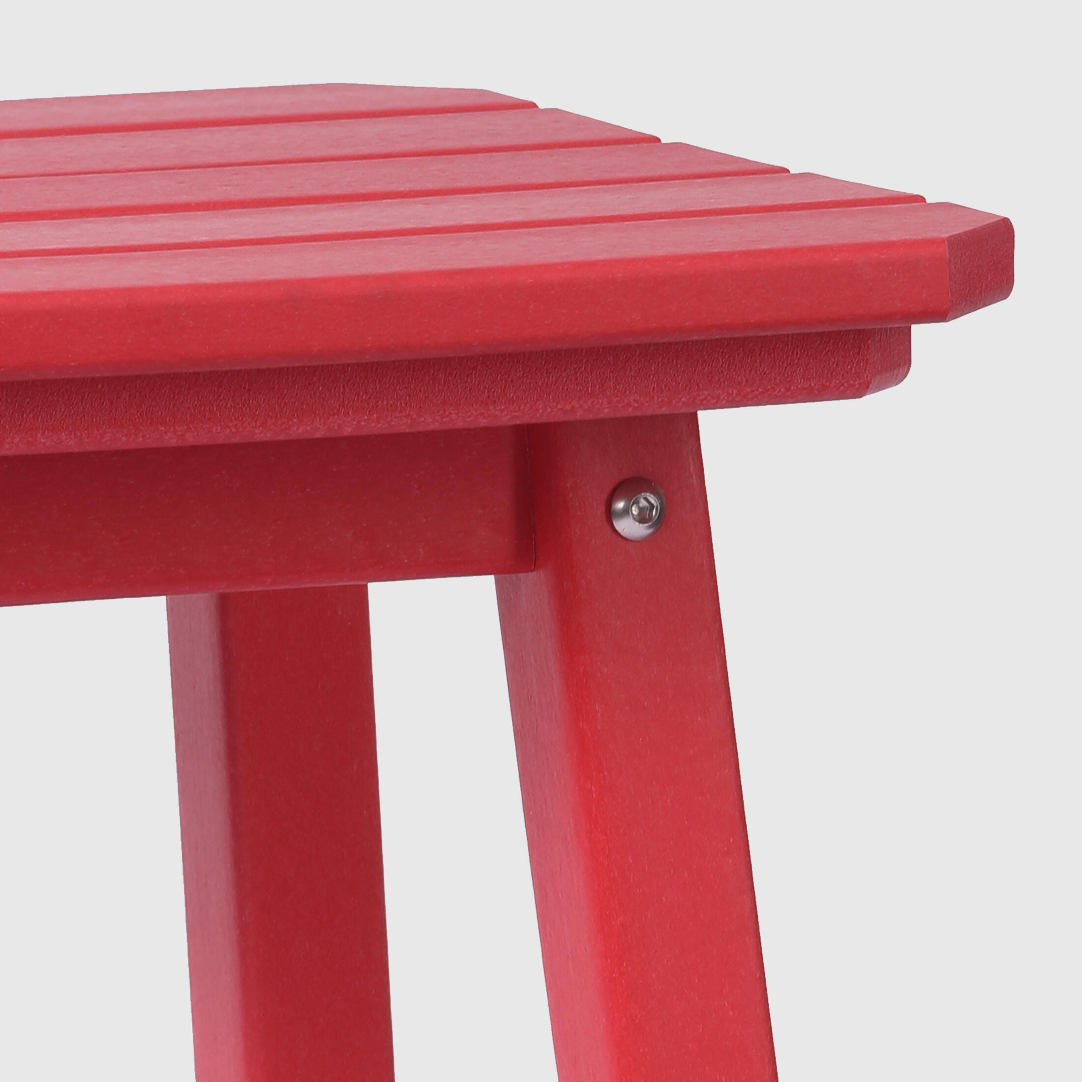 Westin Furniture Otto Outdoor Square Counter Stool (Set of 2), Red, large