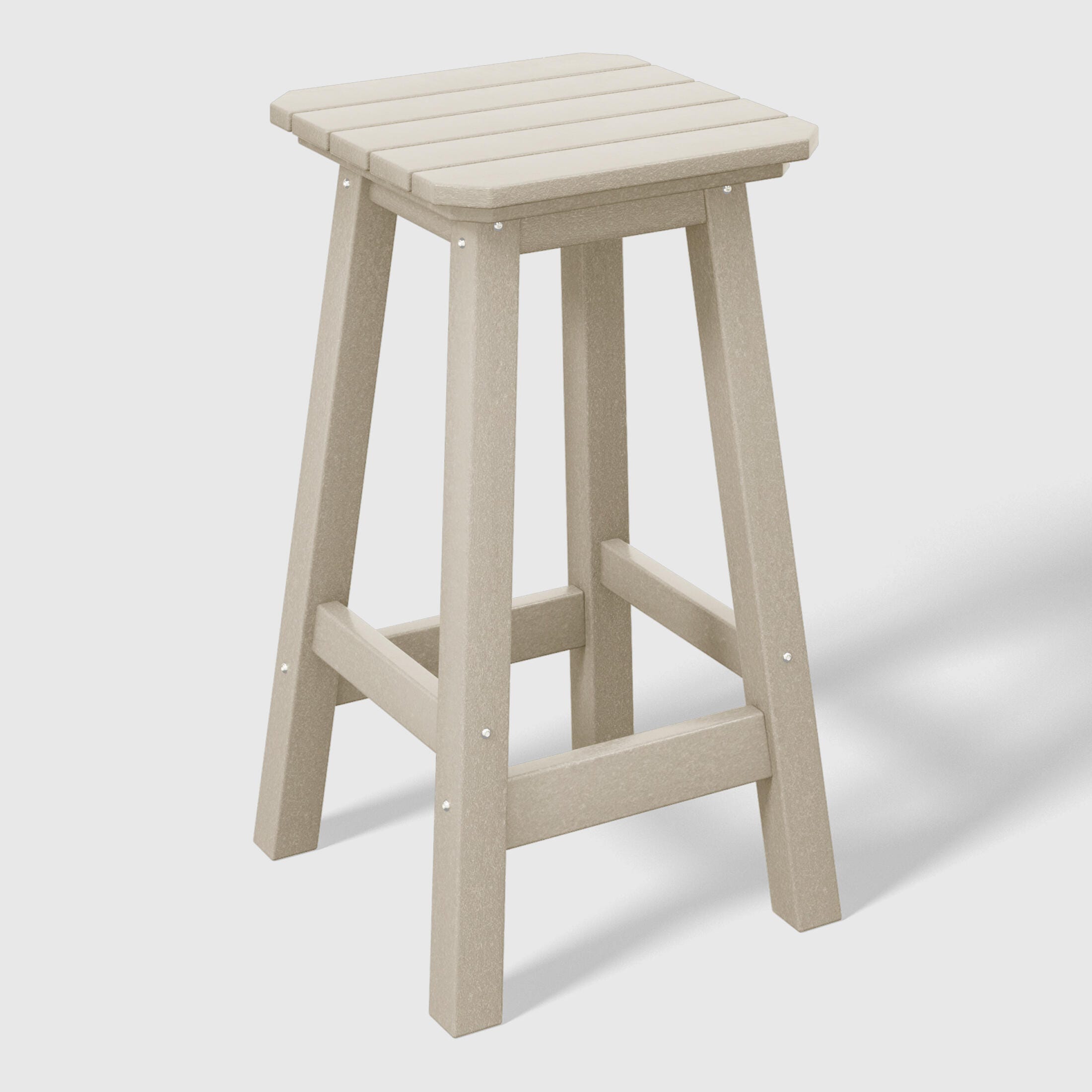 Westin Furniture Otto Outdoor Square Counter Stool (Set of 2), Sand, large