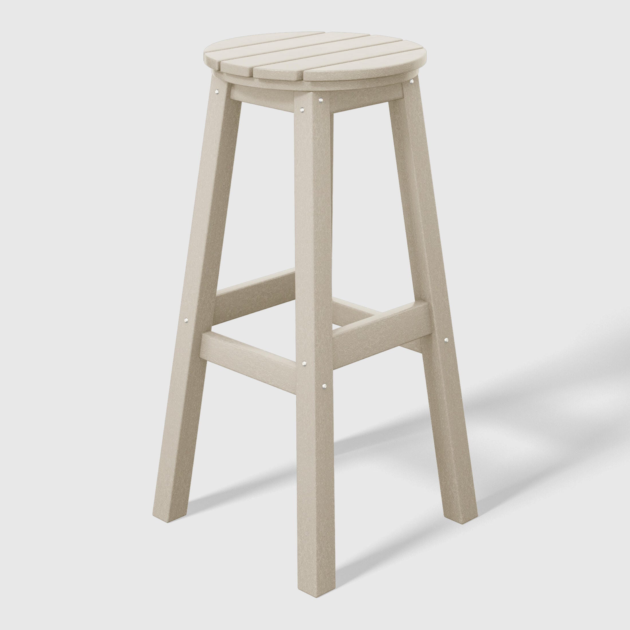 Westin Furniture Otto Outdoor Round Bar Stool (Set of 2), Sand, large