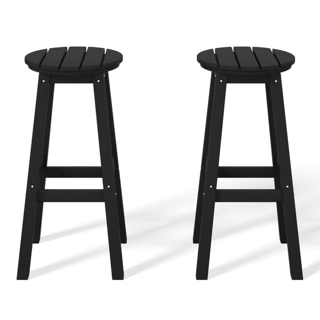 Westin Furniture Otto Outdoor Round Bar Stool (Set of 2)