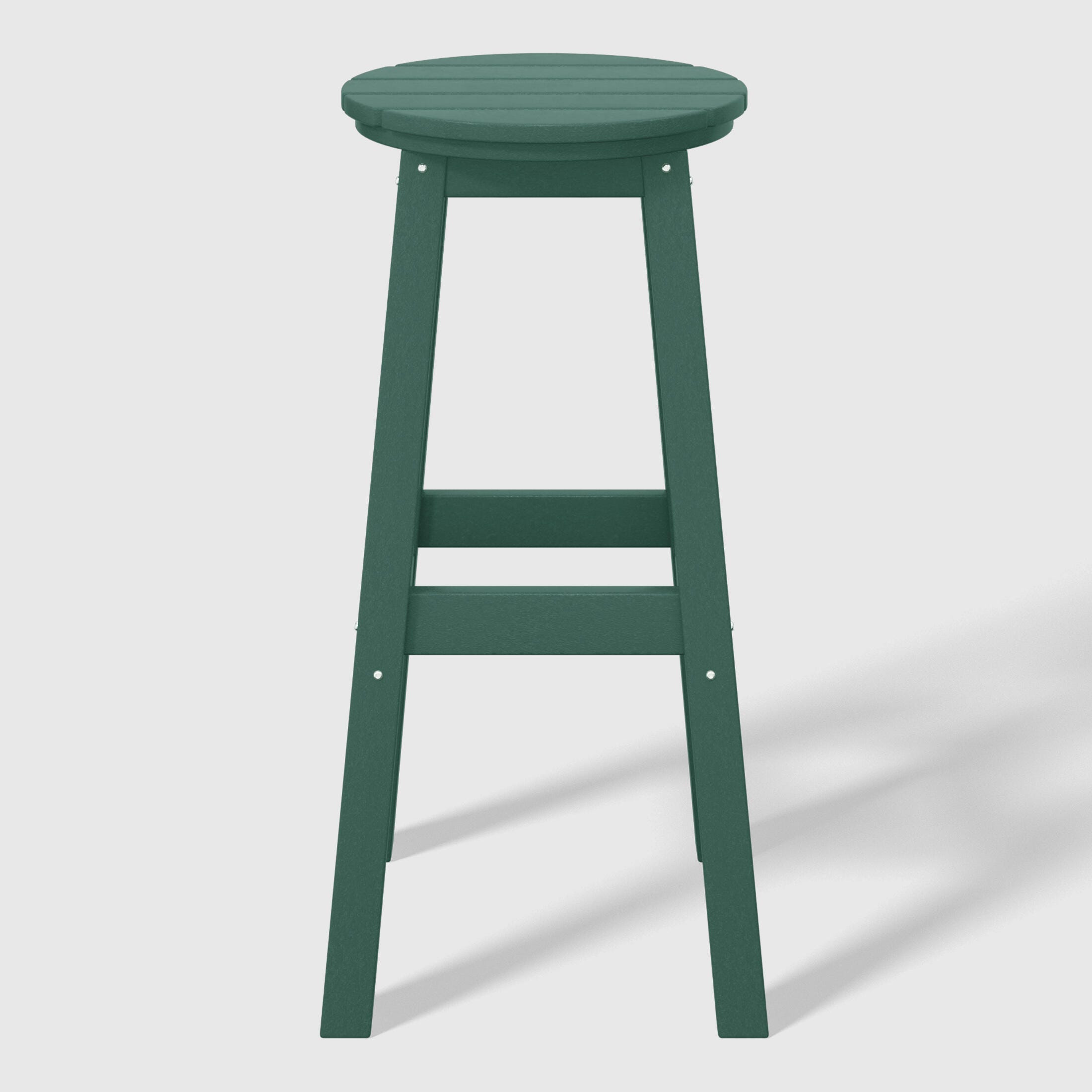 Westin Furniture Otto Outdoor Round Bar Stool (Set of 2), Dark Green, large