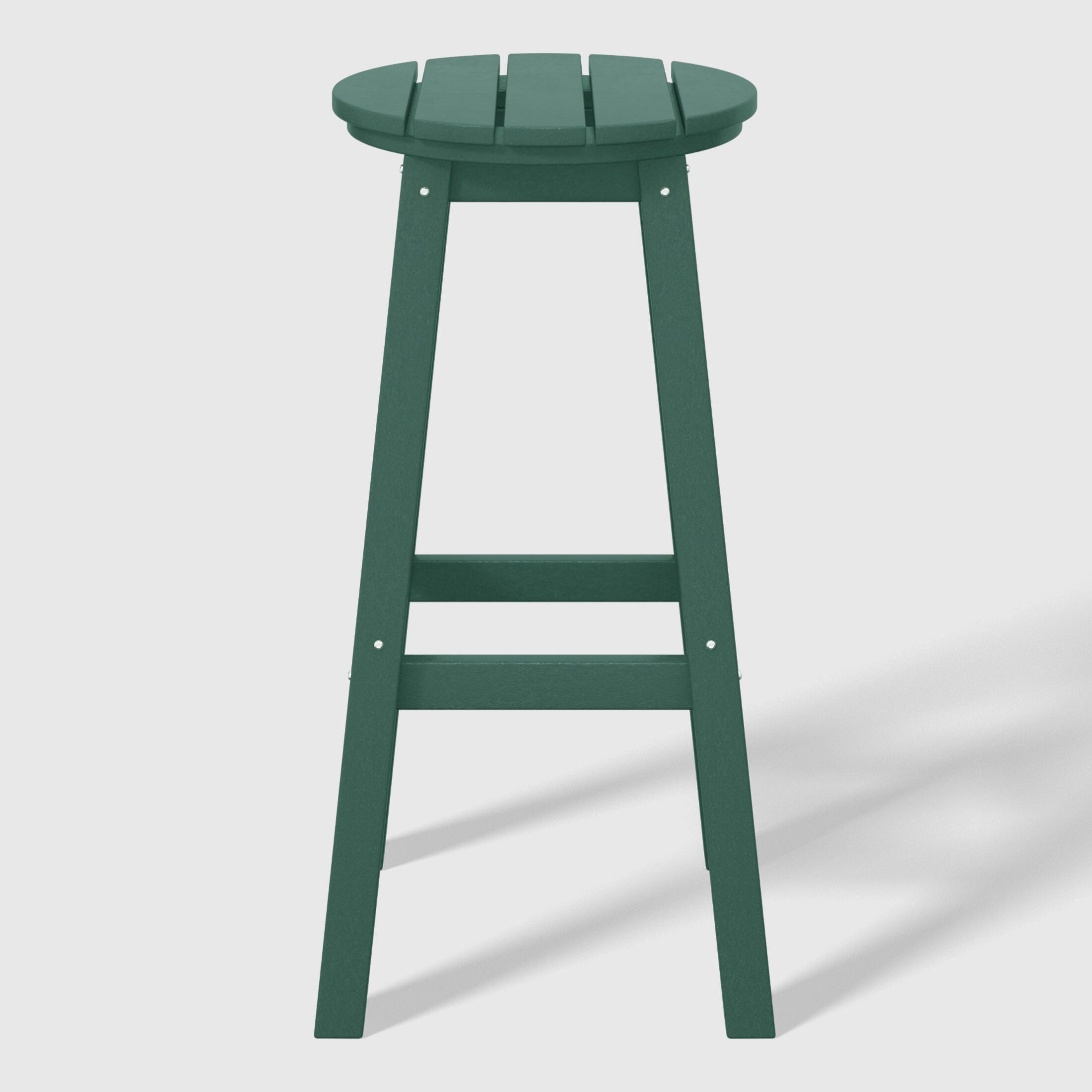 Westin Furniture Otto Outdoor Round Bar Stool (Set of 2), Dark Green, large