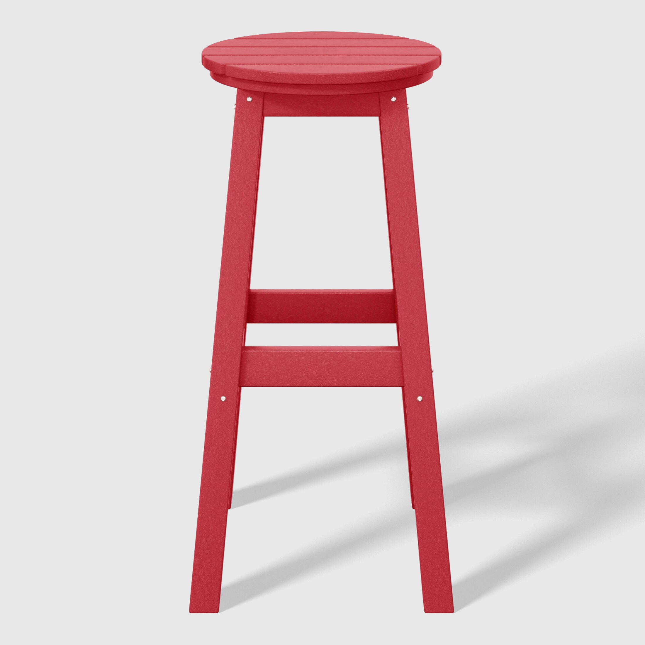 Westin Furniture Otto Outdoor Round Bar Stool (Set of 2), Red, large