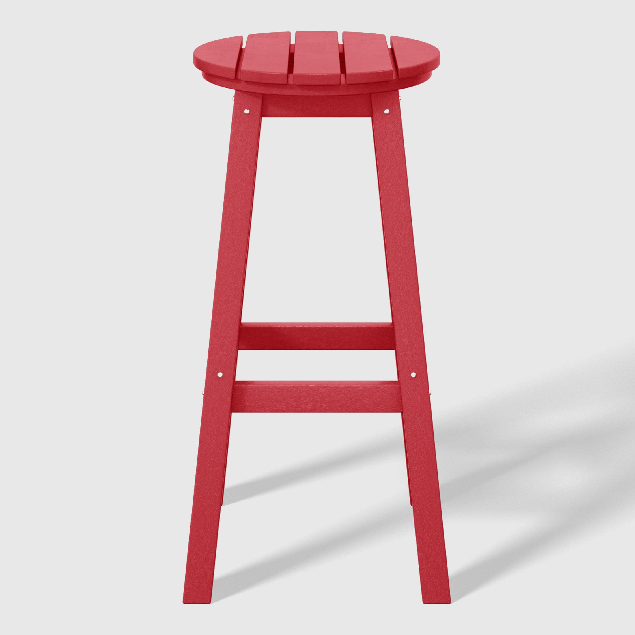 Westin Furniture Otto Outdoor Round Bar Stool (Set of 2), Red, large
