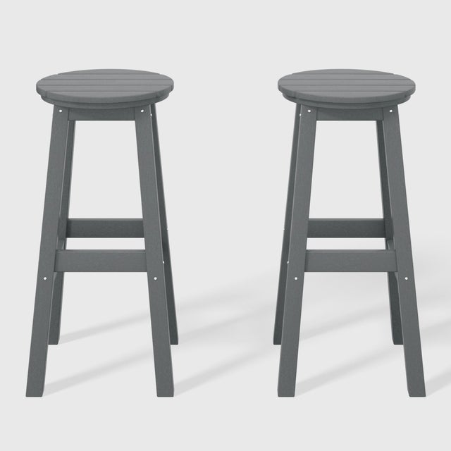 Westin Furniture Otto Outdoor Round Bar Stool (Set of 2)