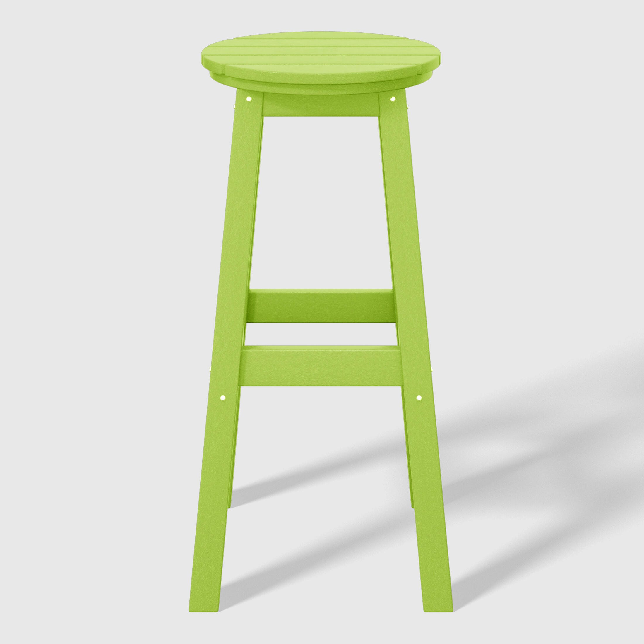 Westin Furniture Otto Outdoor Round Bar Stool (Set of 2), Lime, large