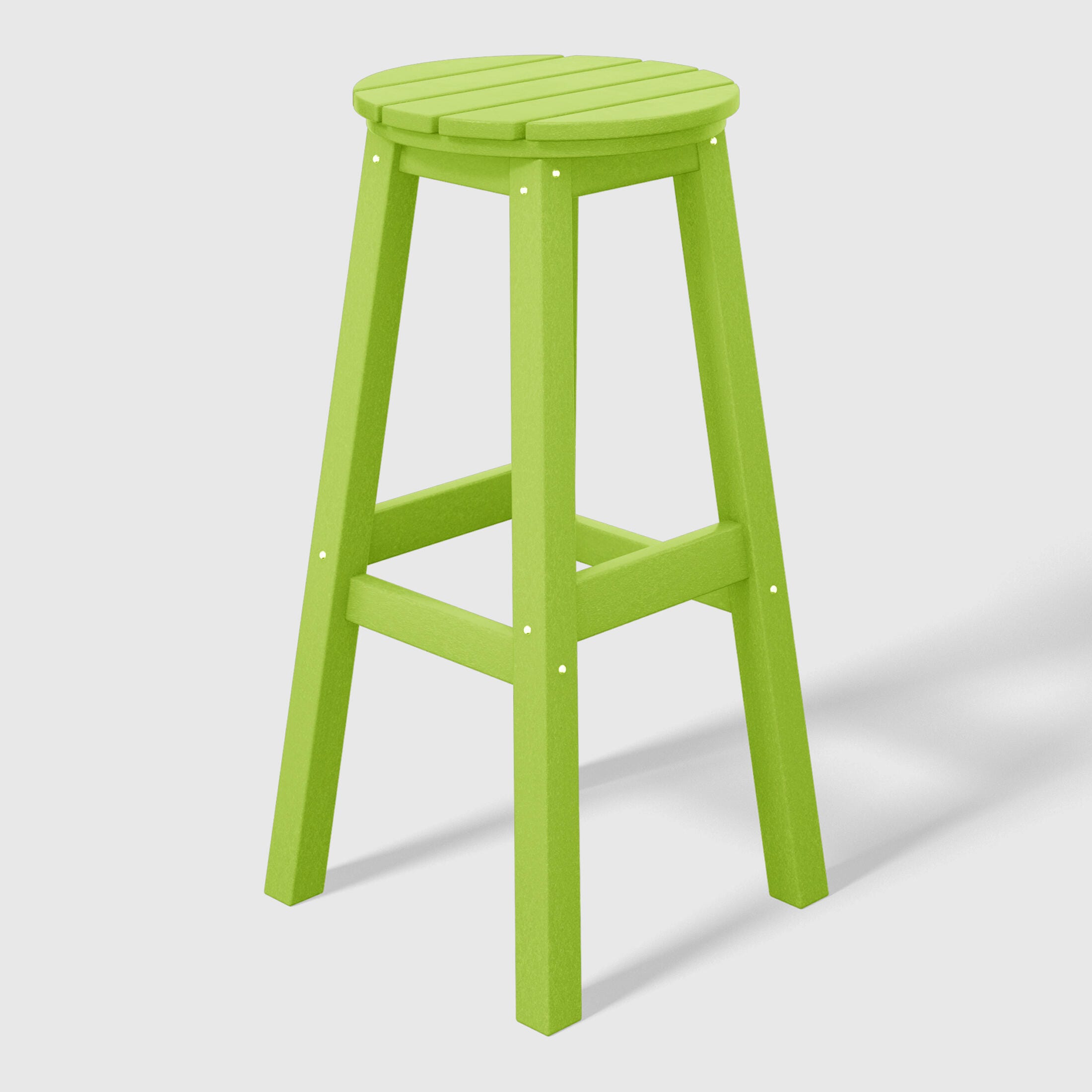 Westin Furniture Otto Outdoor Round Bar Stool (Set of 2), Lime, large