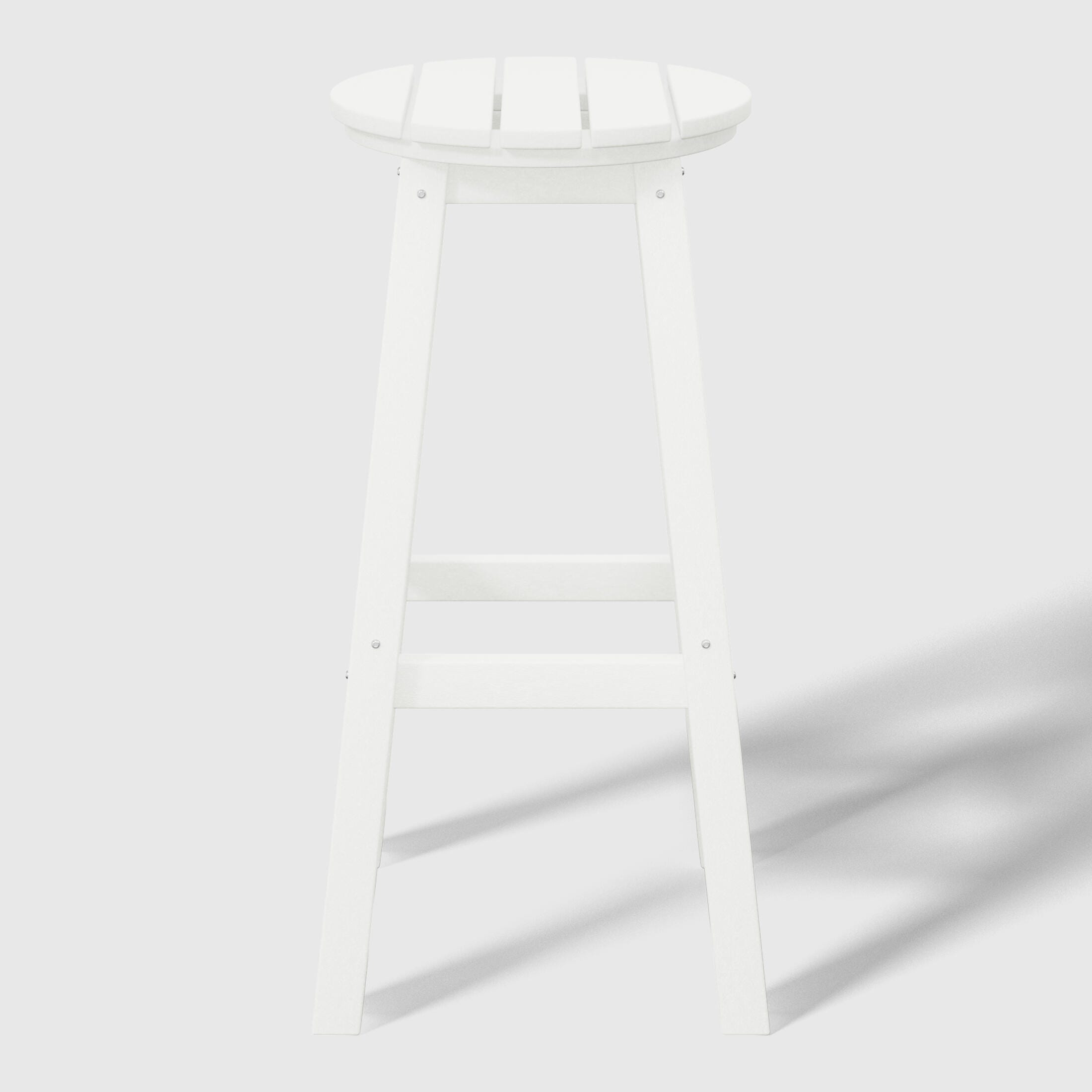 Westin Furniture Otto Outdoor Round Bar Stool (Set of 2), White, large