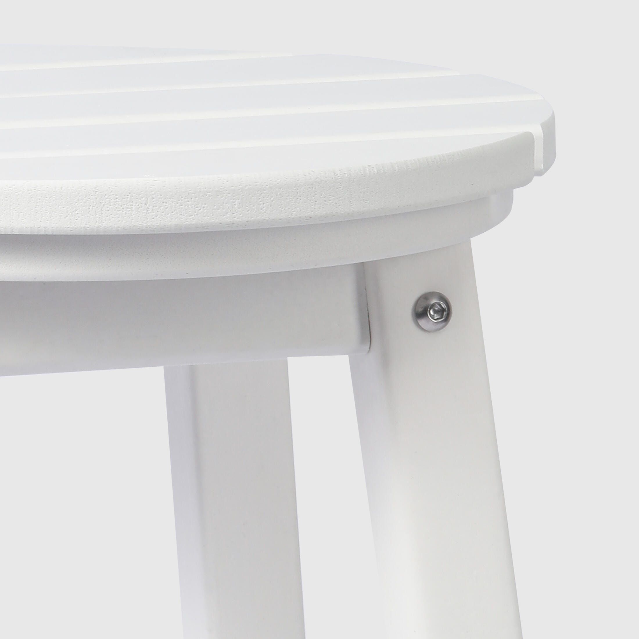 Westin Furniture Otto Outdoor Round Bar Stool (Set of 2), White, large