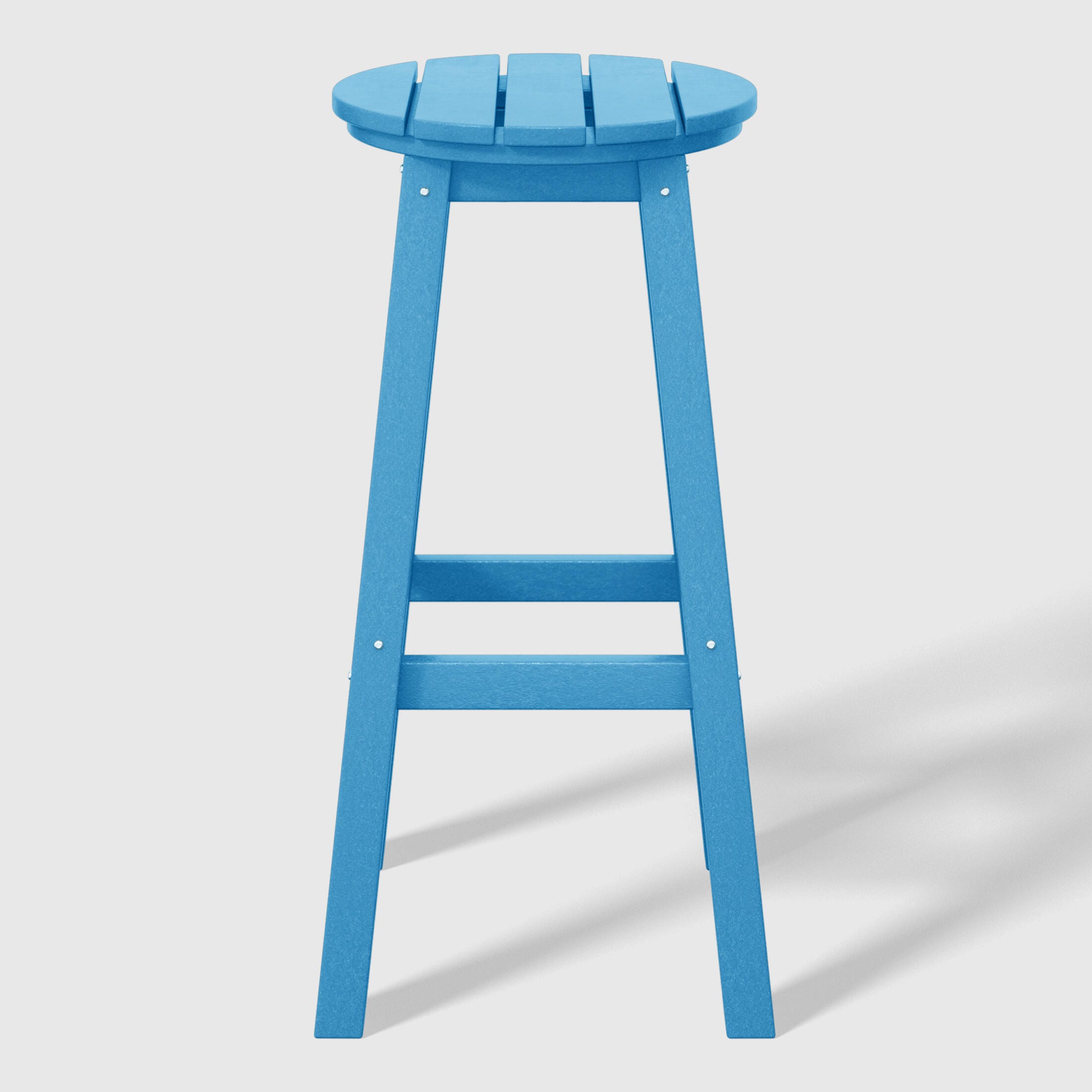 Westin Furniture Otto Outdoor Round Bar Stool (Set of 2), Pacific Blue, large